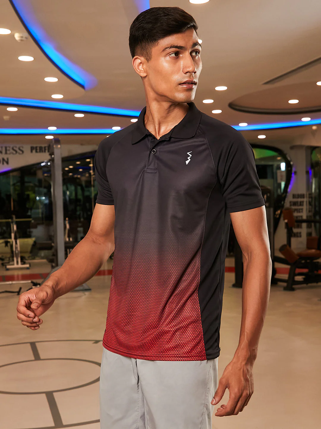 Ombre Polo Activewear T-Shirt - Image 3