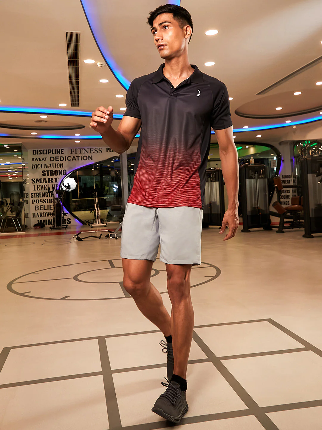 Ombre Polo Activewear T-Shirt - Image 5