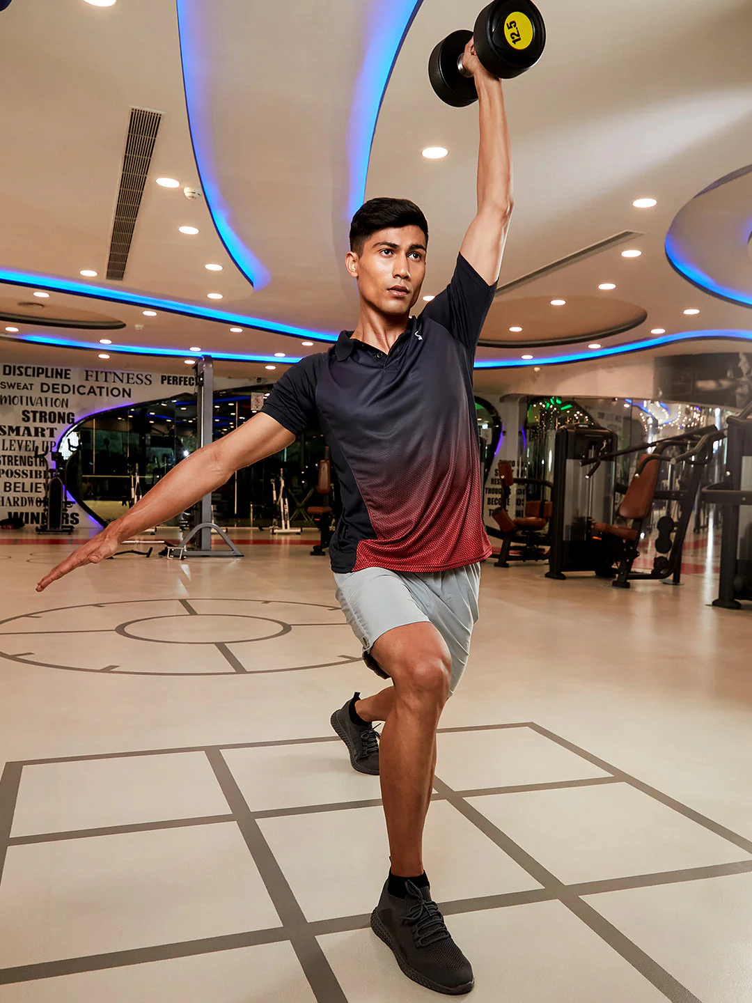 Ombre Polo Activewear T-Shirt - Image 6