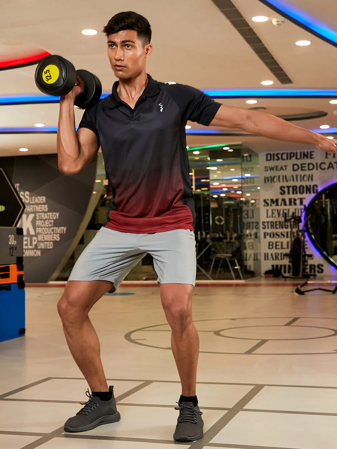 Ombre Polo Activewear T-Shirt - Image 7