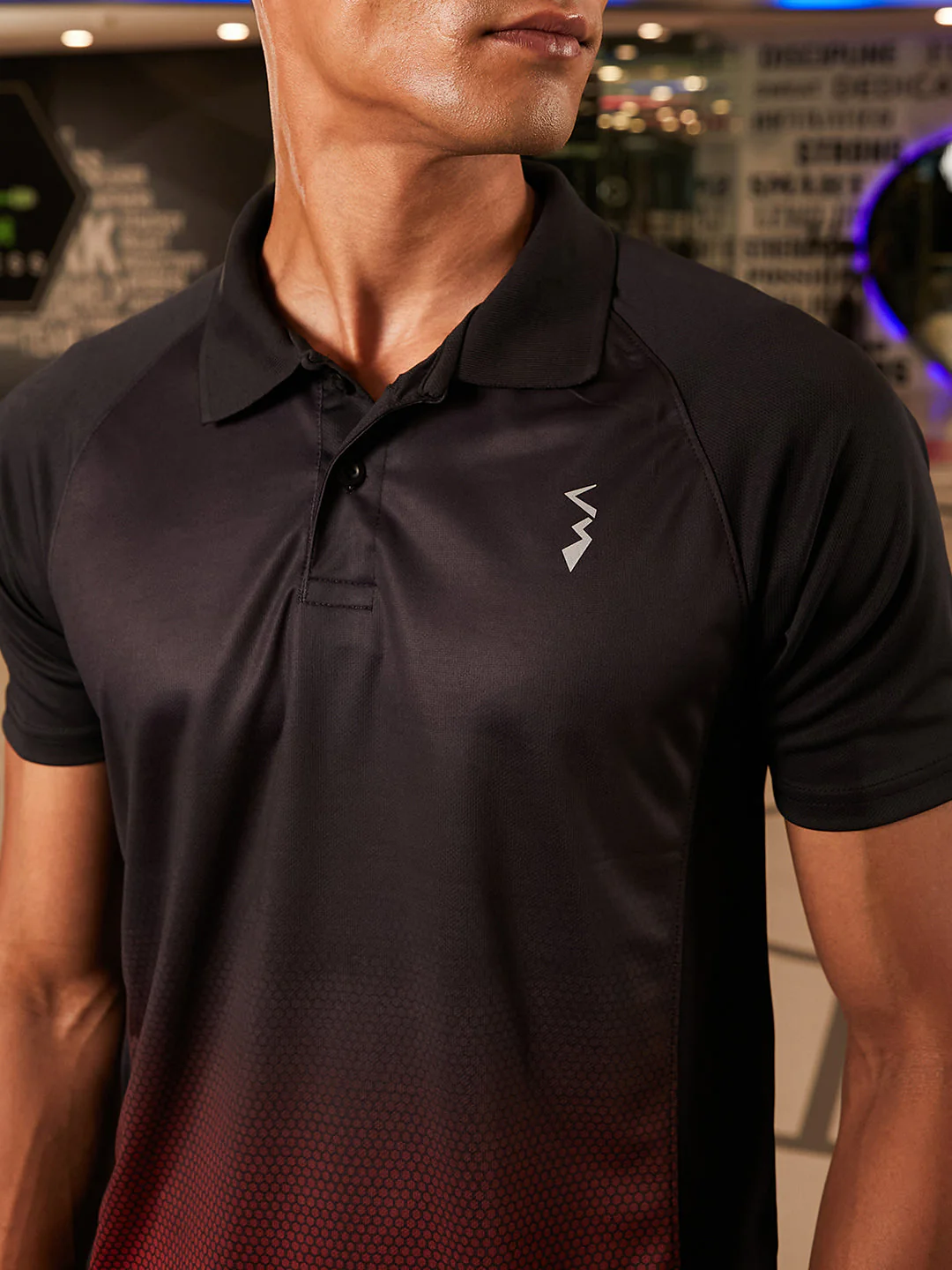 Ombre Polo Activewear T-Shirt - Image 8