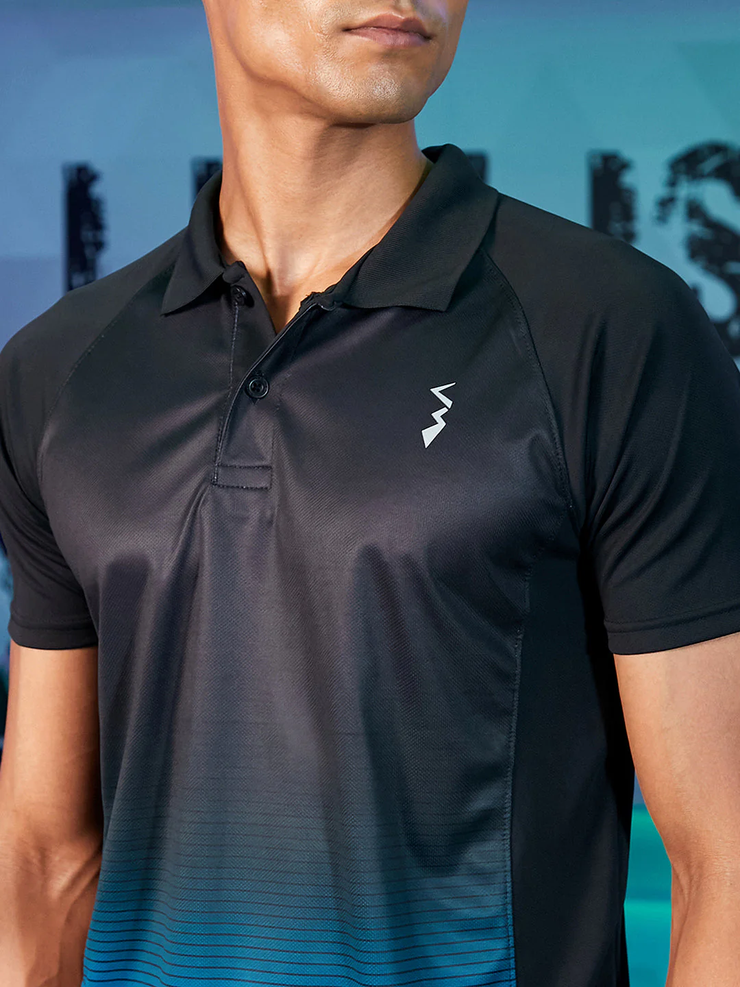 Ombre Polo Activewear T-Shirt - Image 7