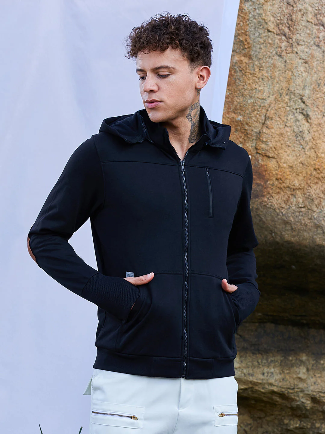 Men's Zip-Front Travel Hoodie Sweatshirt - Image 2
