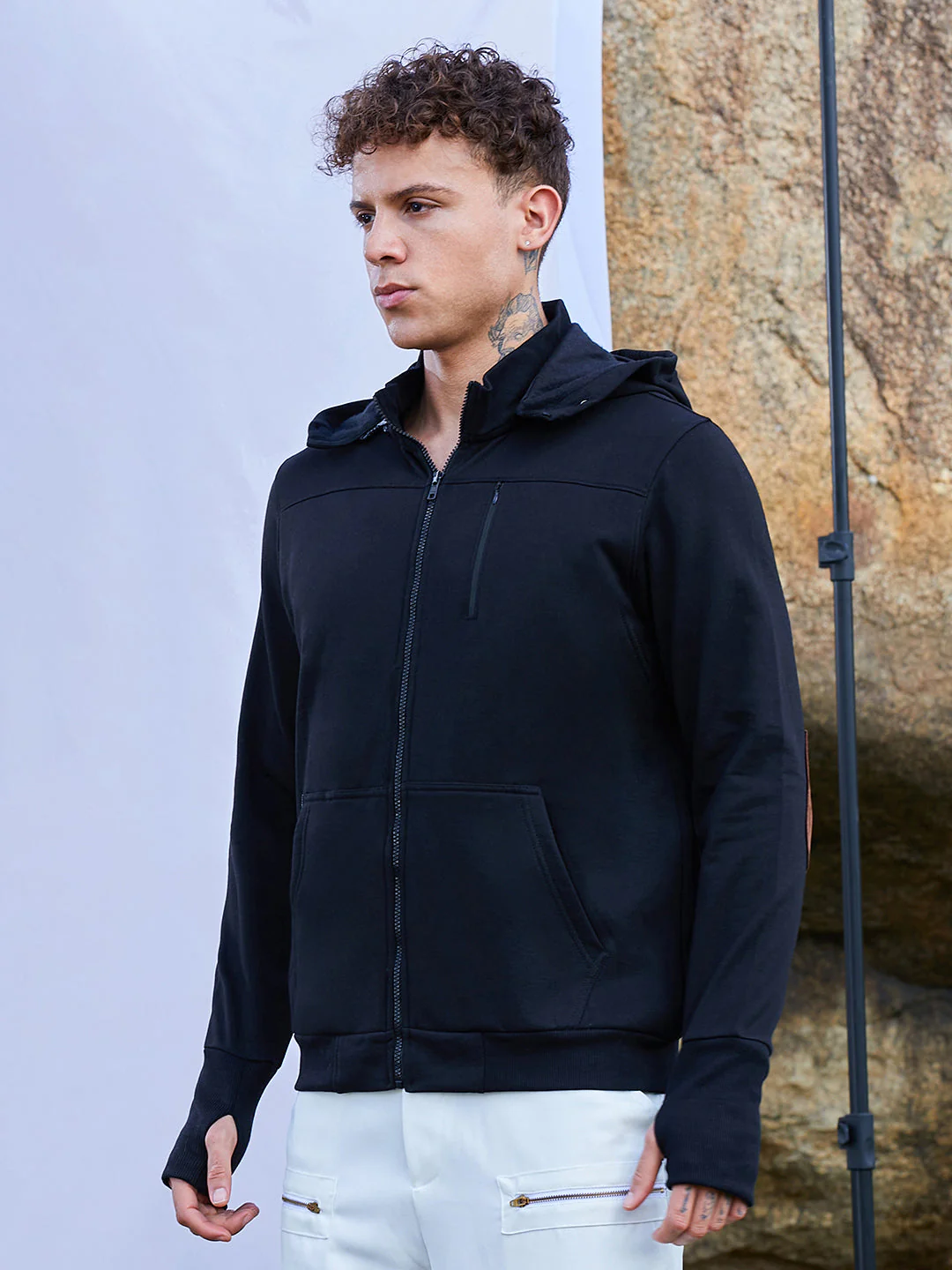Men's Zip-Front Travel Hoodie Sweatshirt - Image 3