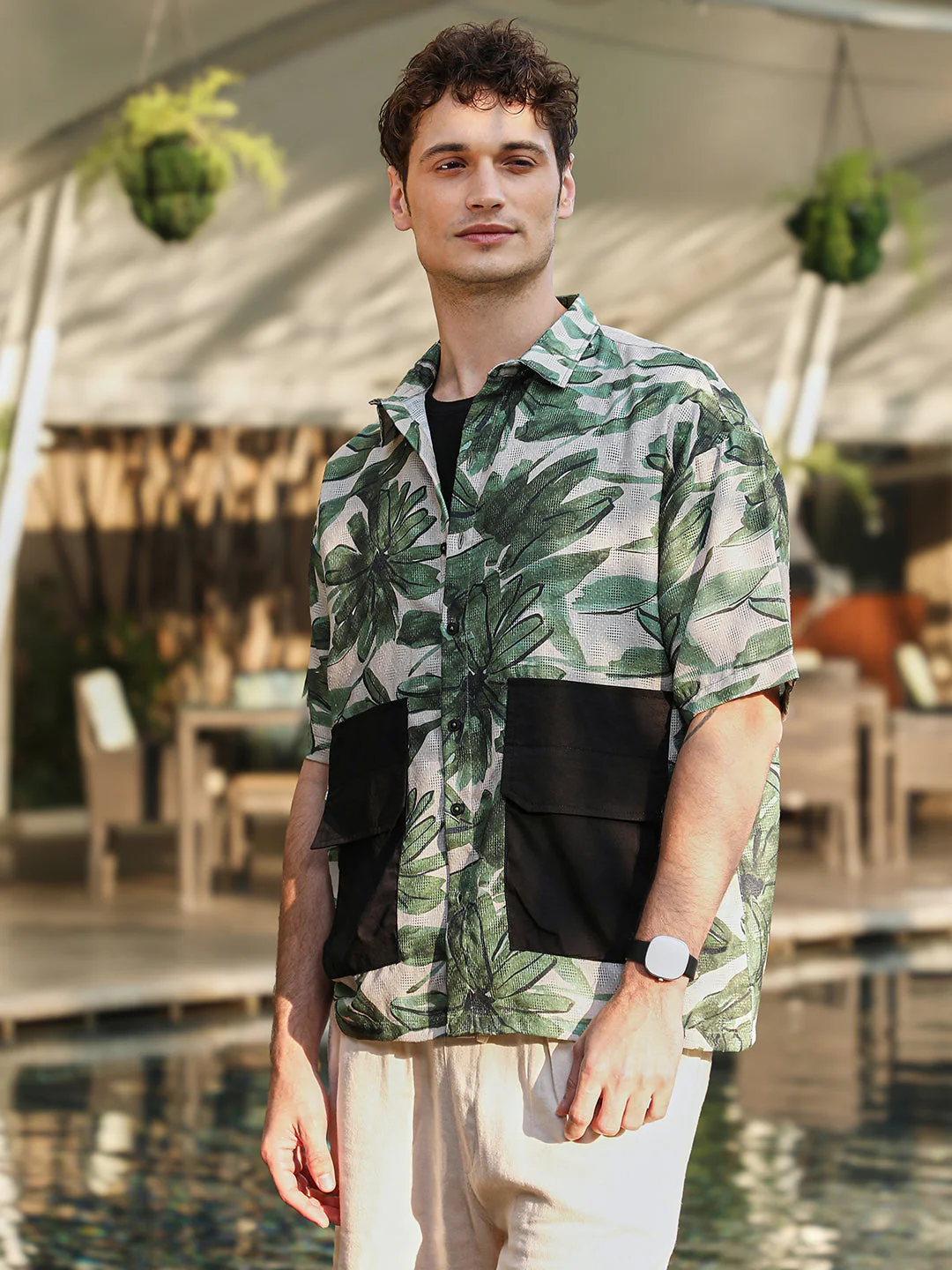 Flora-Stroke Oversized Shirt - Image 3