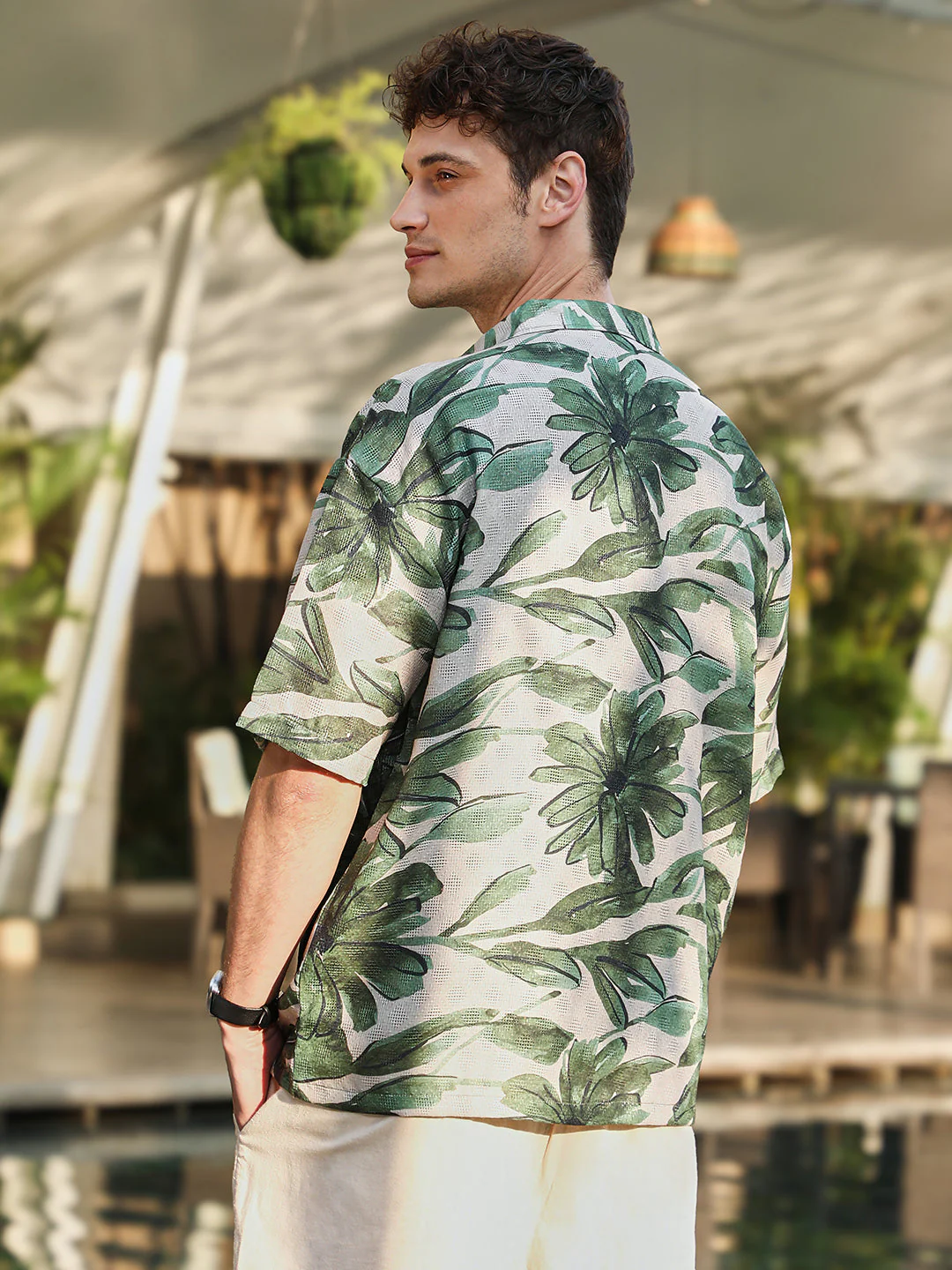 Flora-Stroke Oversized Shirt - Image 4