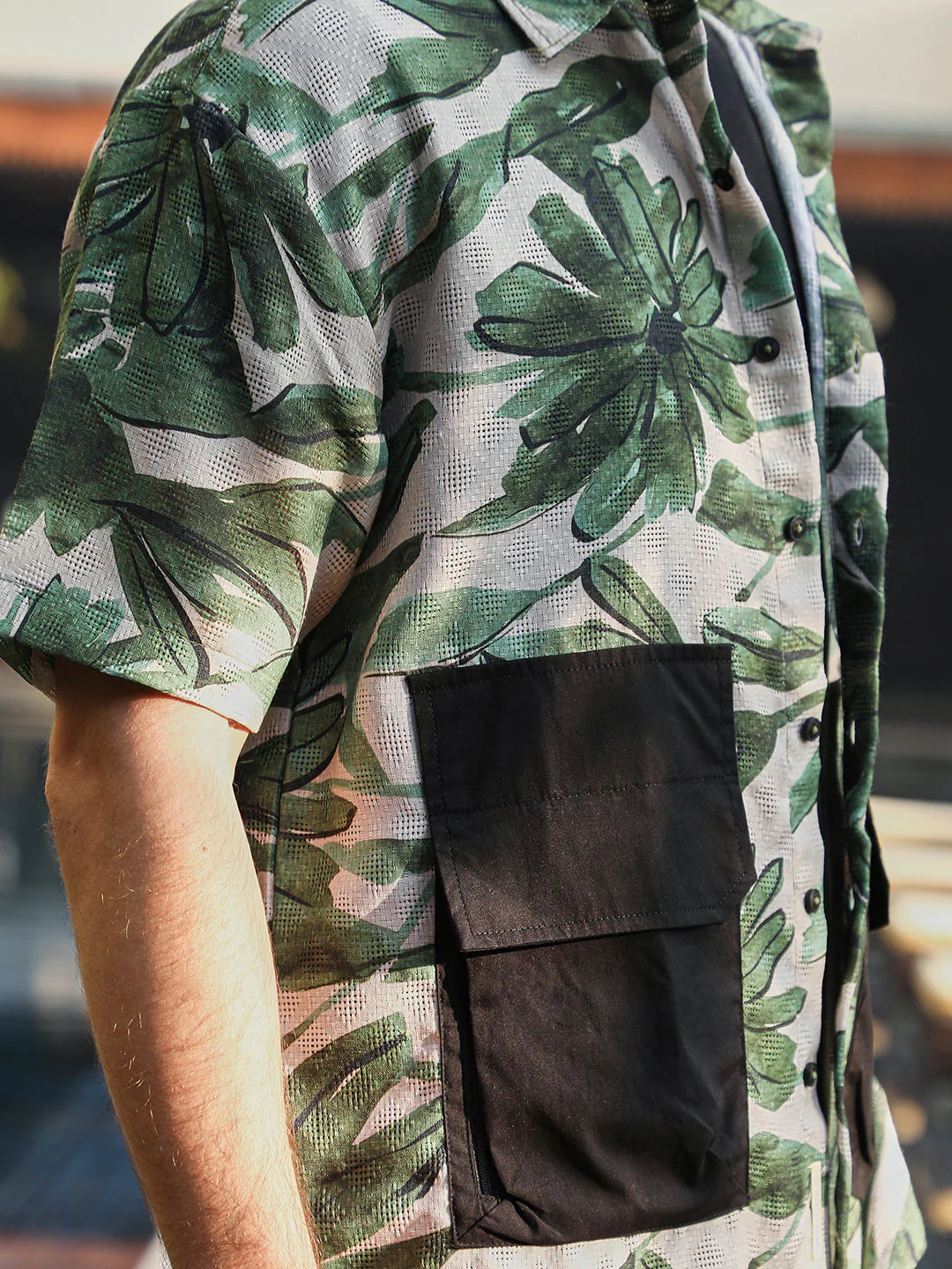 Flora-Stroke Oversized Shirt - Image 7