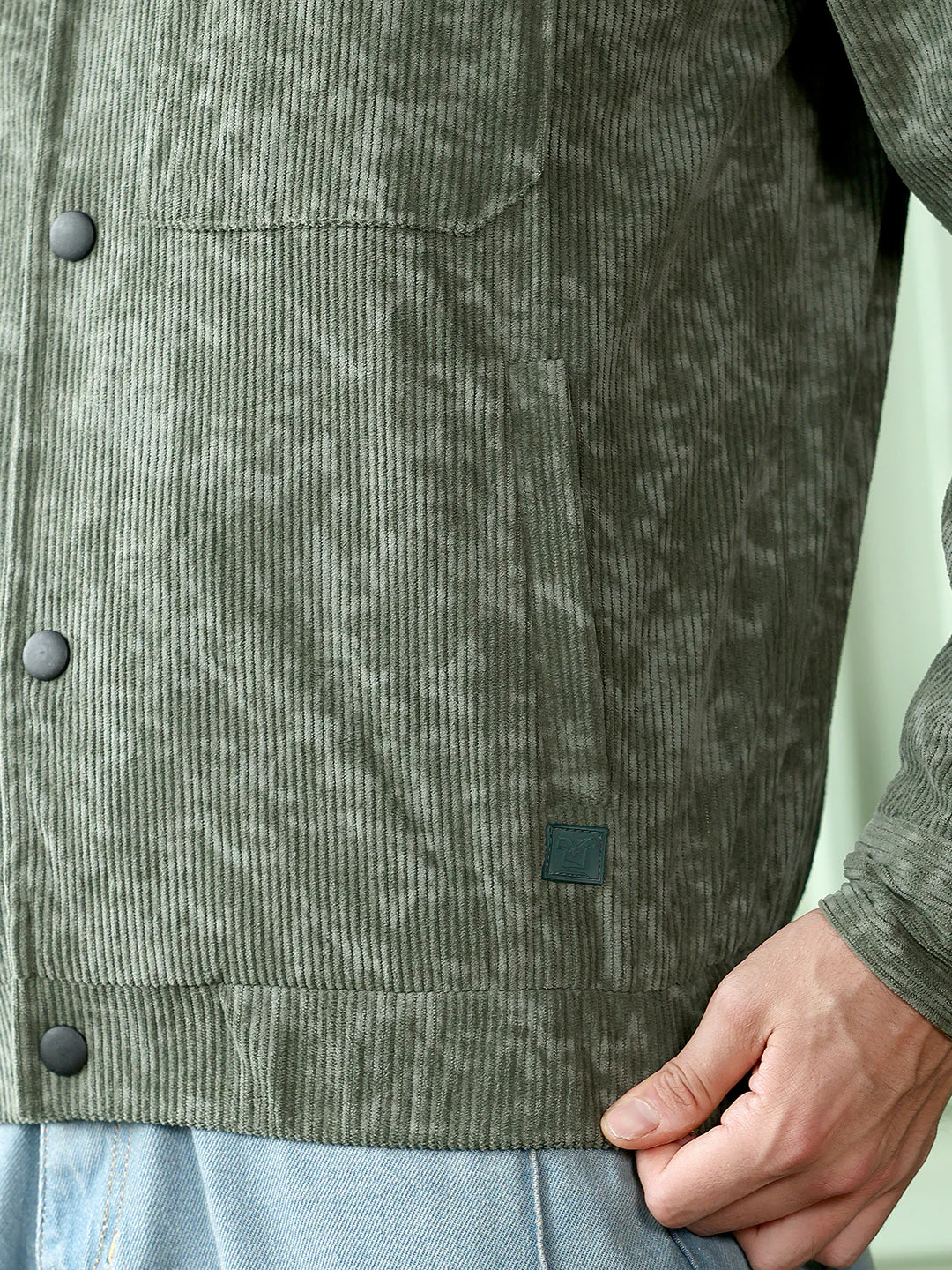 Faded-Corduroy Utility Bomber Jacket - Image 8