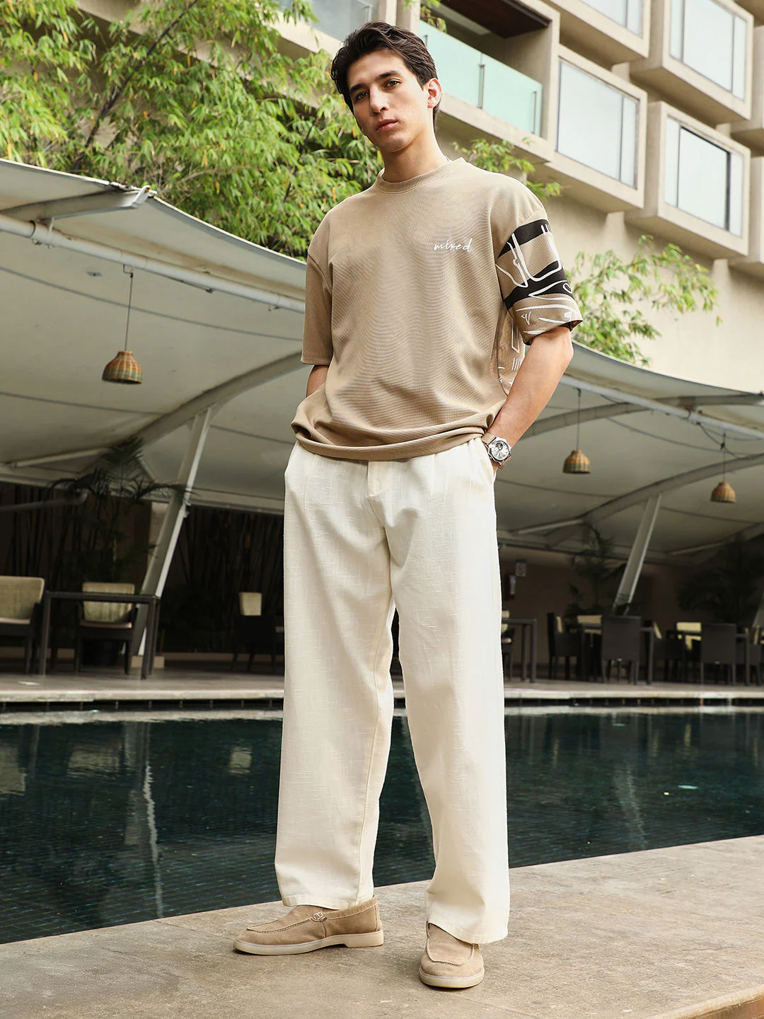 Boxy Folk-Wave T-Shirt - Image 5