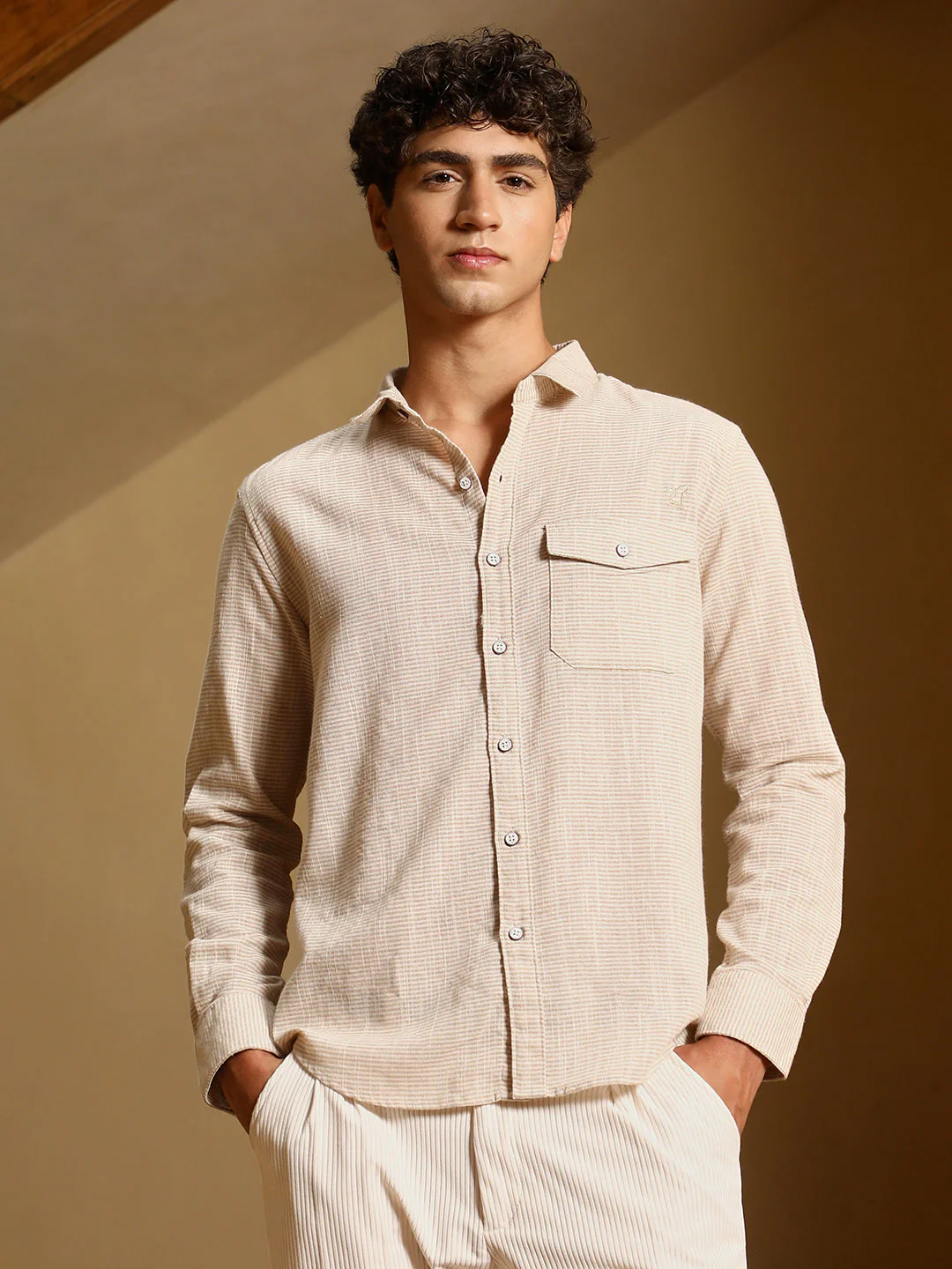 Candy-Stripe Jacquard Shirt - Image 2
