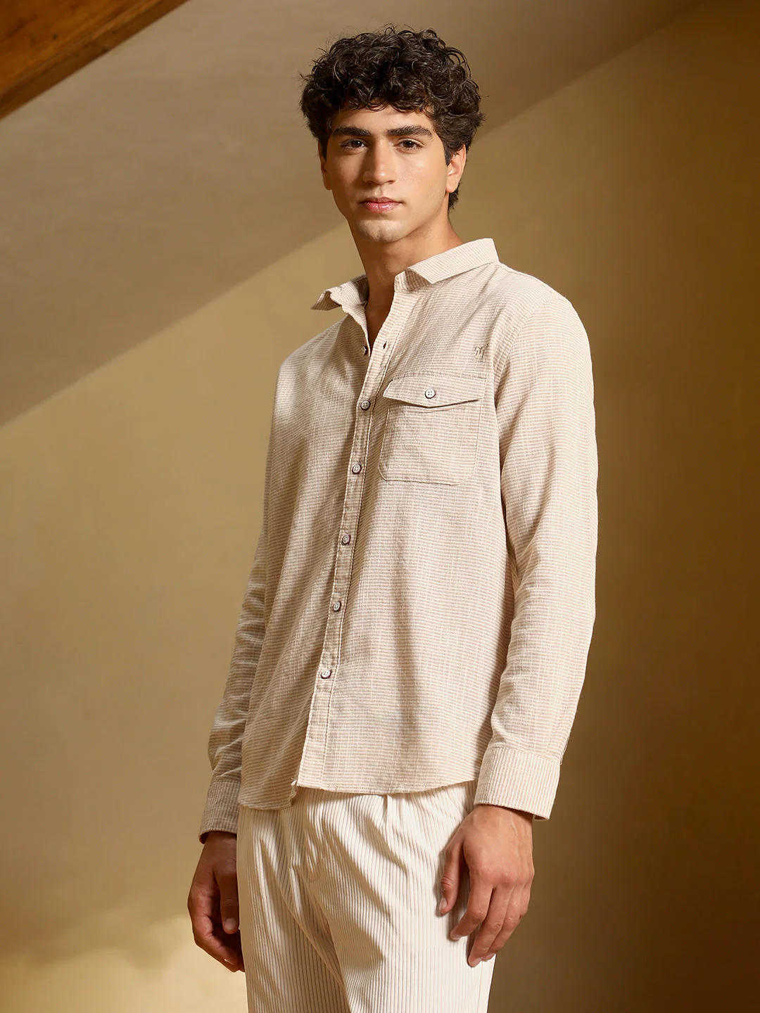 Candy-Stripe Jacquard Shirt - Image 3