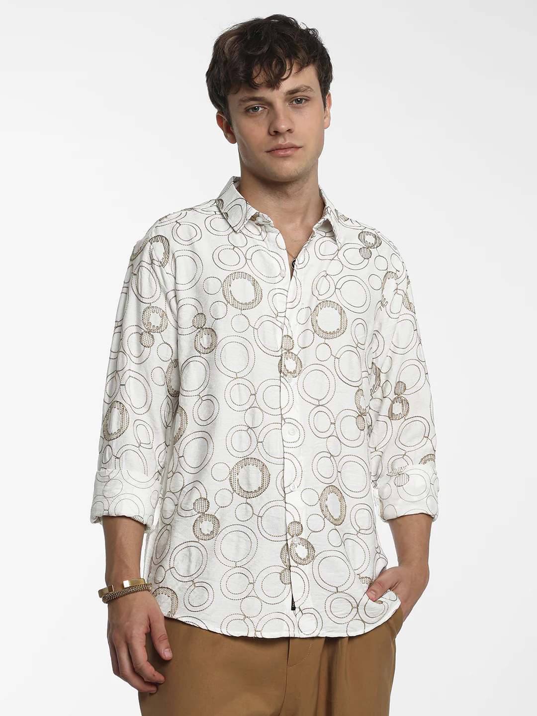 Circular-Lined Shirt - Image 10