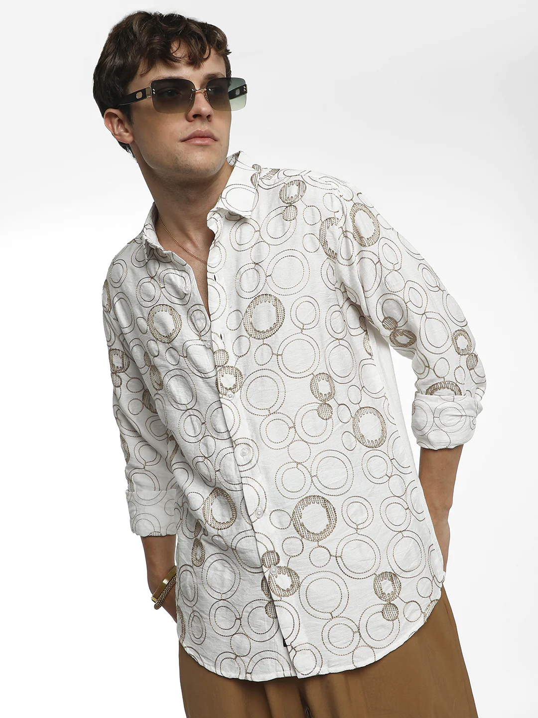 Circular-Lined Shirt - Image 9