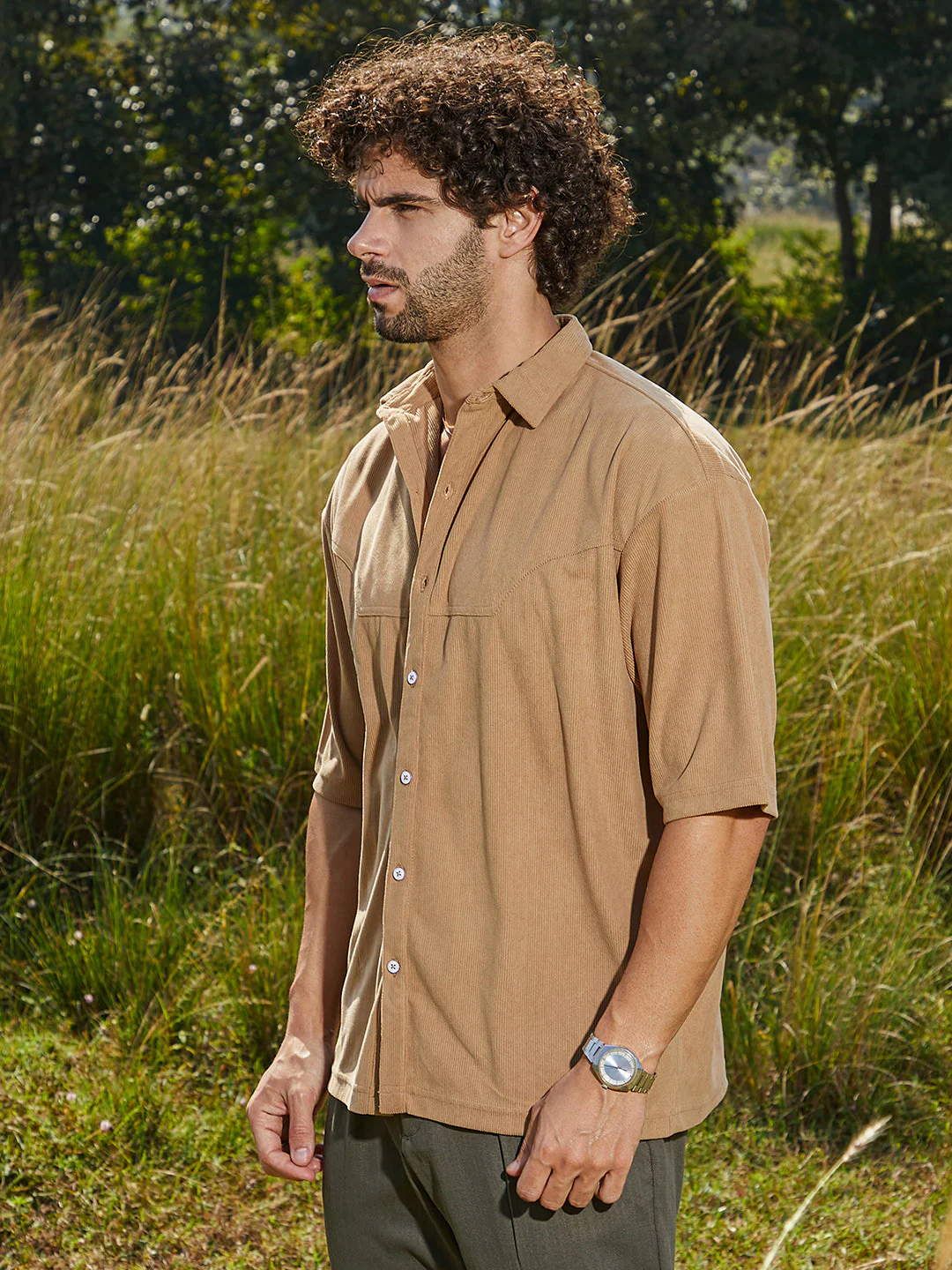Corduroy Oversized Shirt - Image 3