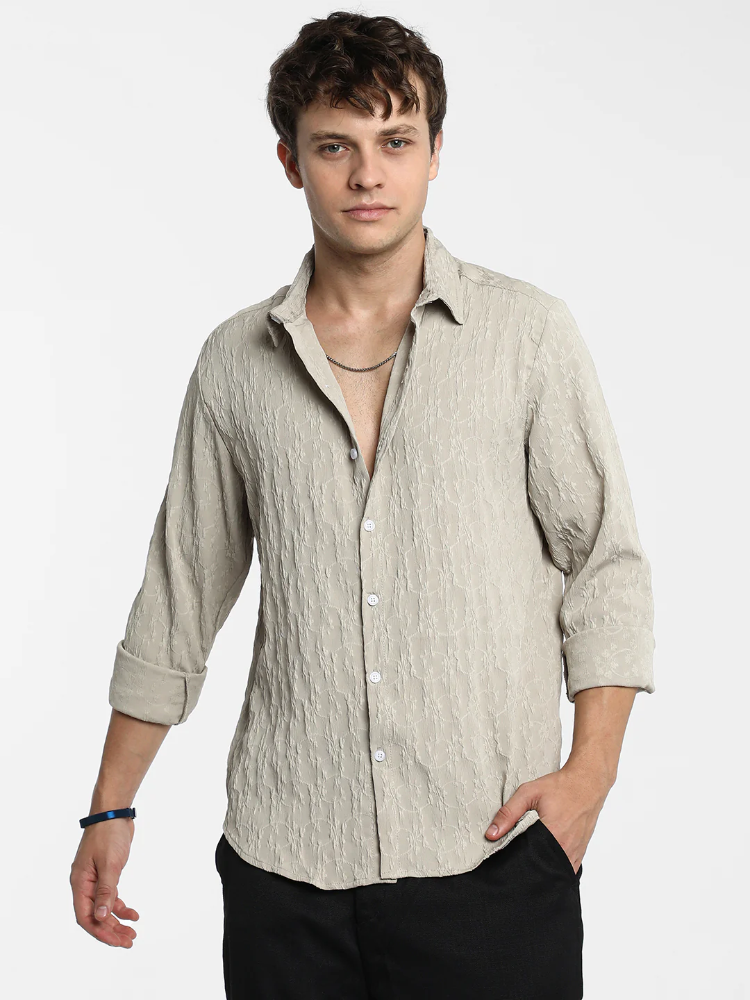 Floral-Textured Shirt - Image 10