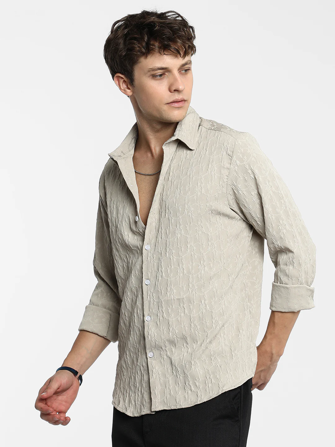 Floral-Textured Shirt - Image 11