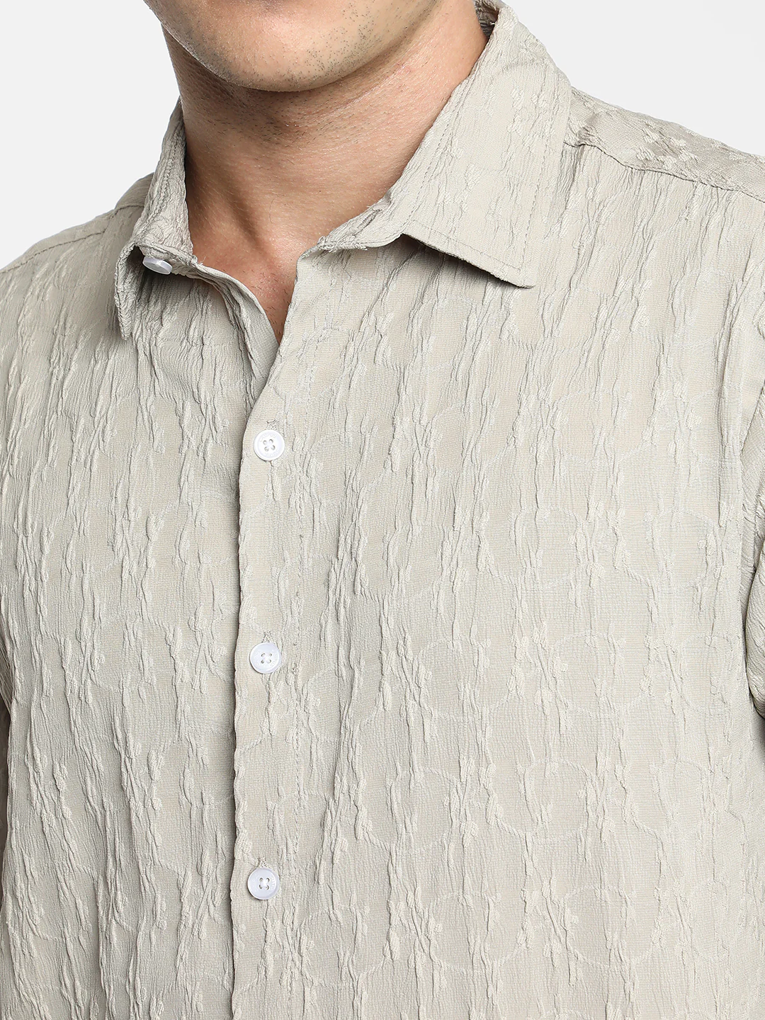 Floral-Textured Shirt - Image 15