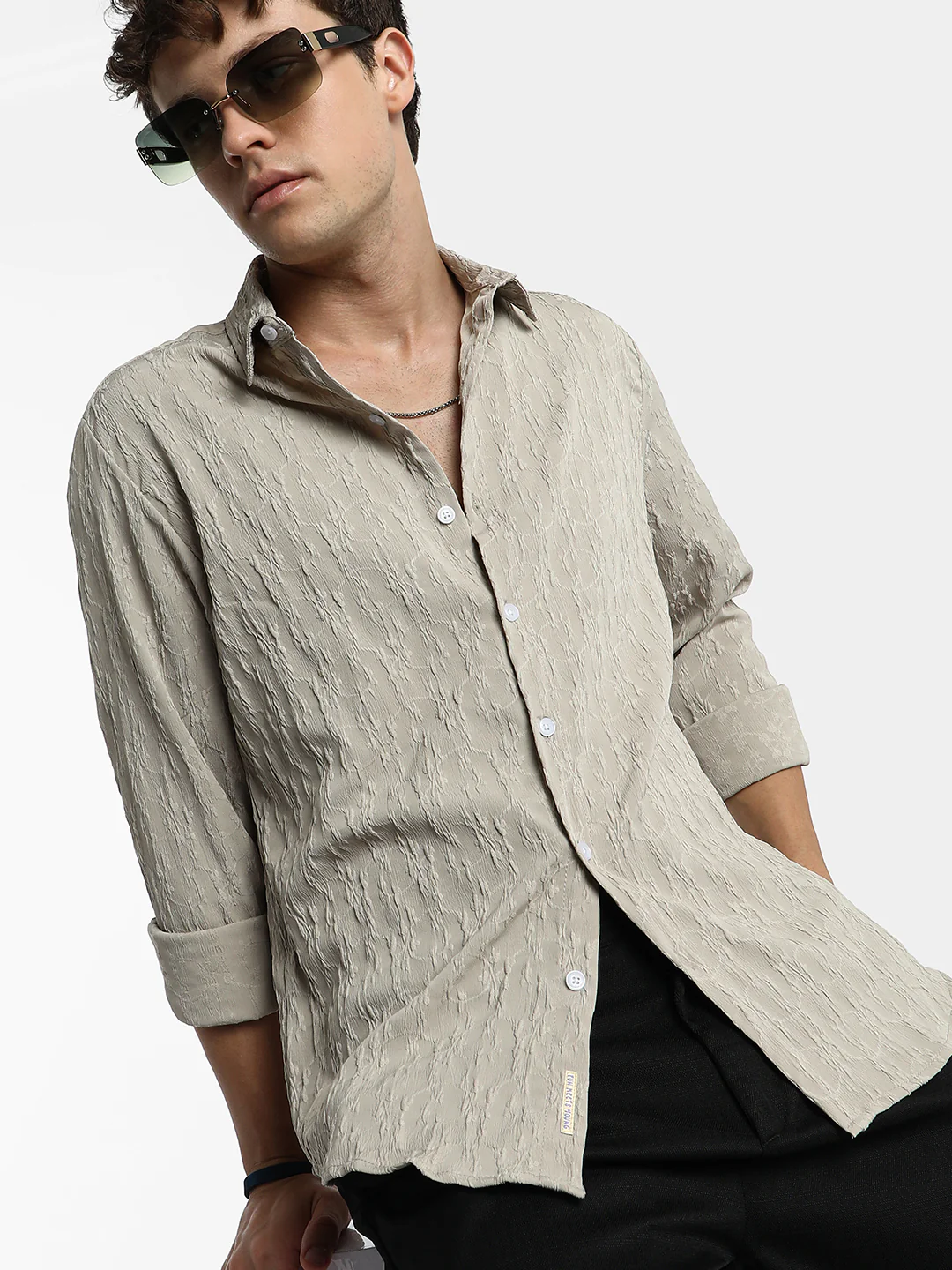 Floral-Textured Shirt - Image 9