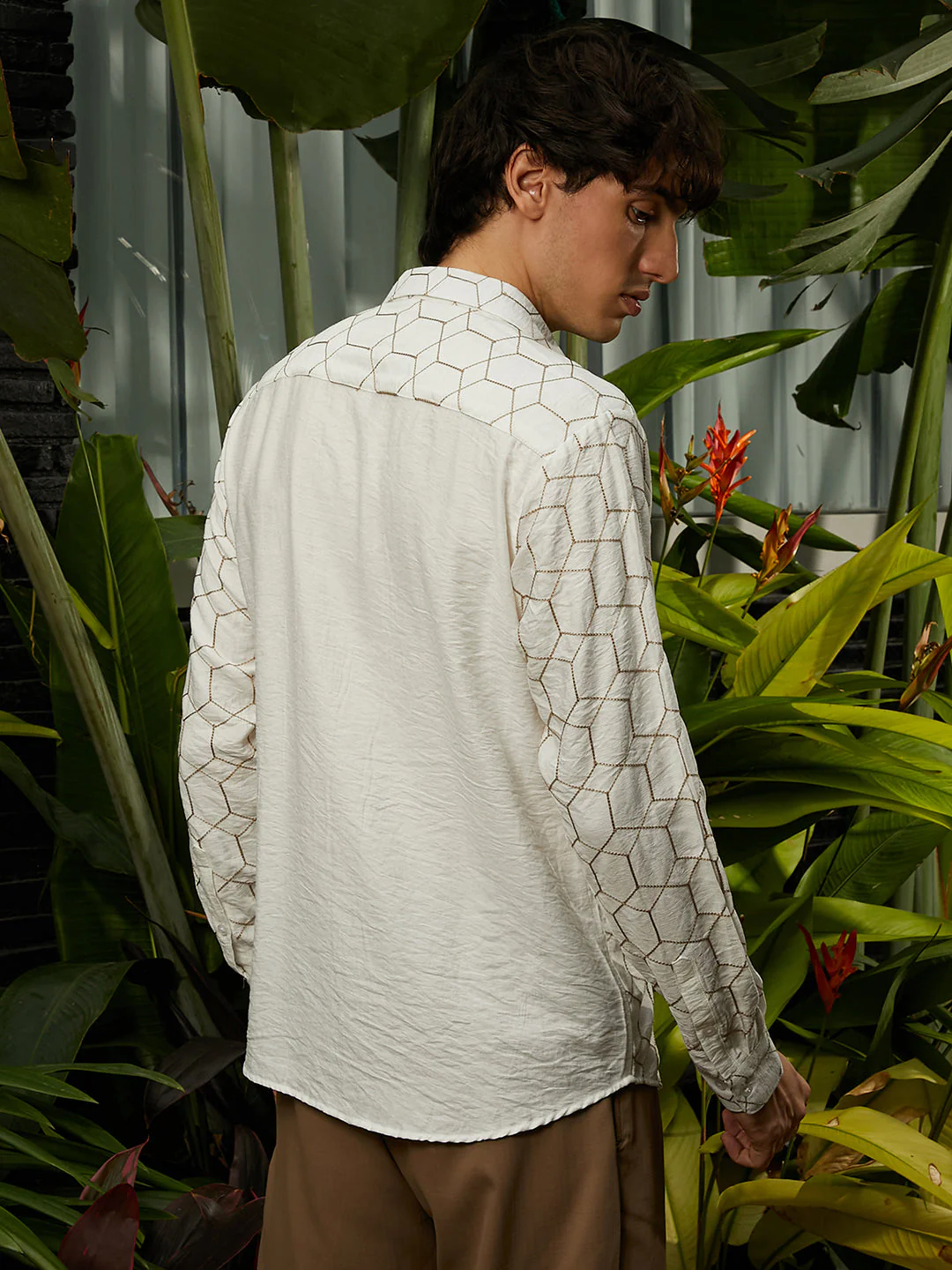 Hexagon-Lined Shirt - Image 4