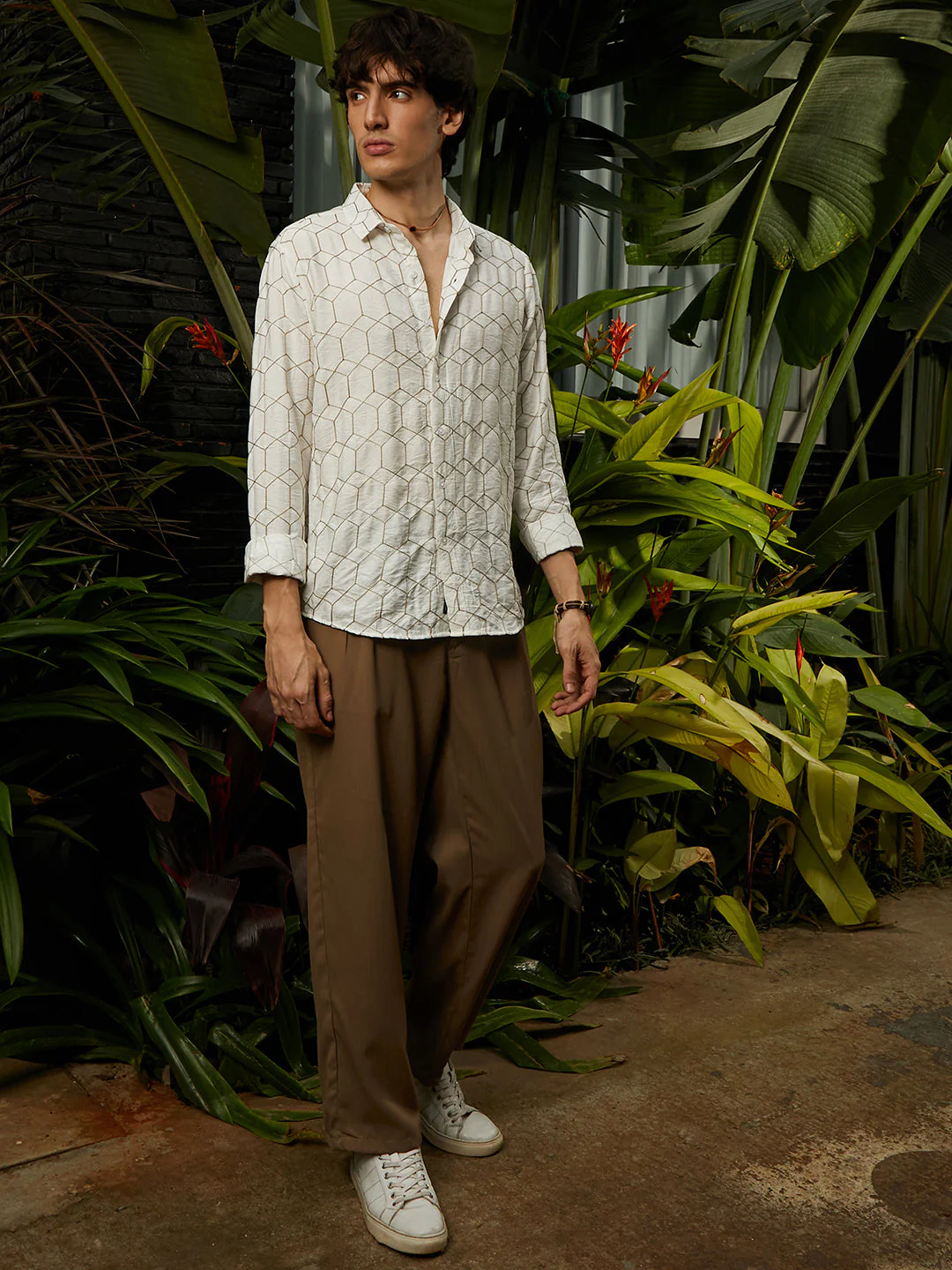 Hexagon-Lined Shirt - Image 5
