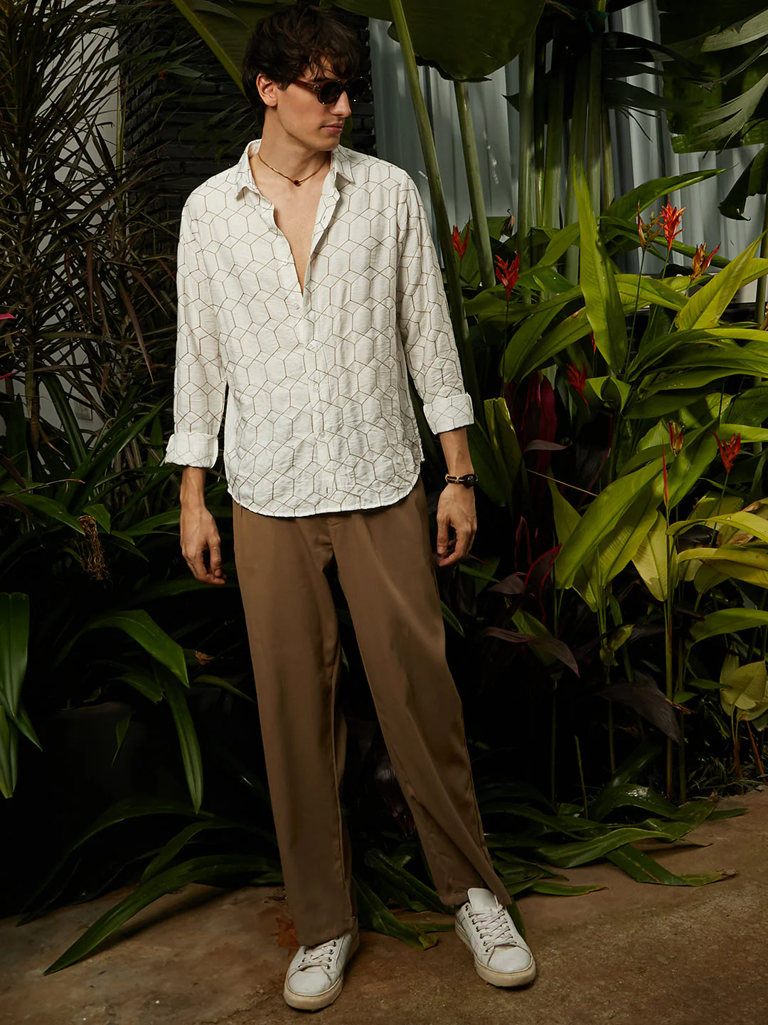 Hexagon-Lined Shirt - Image 6