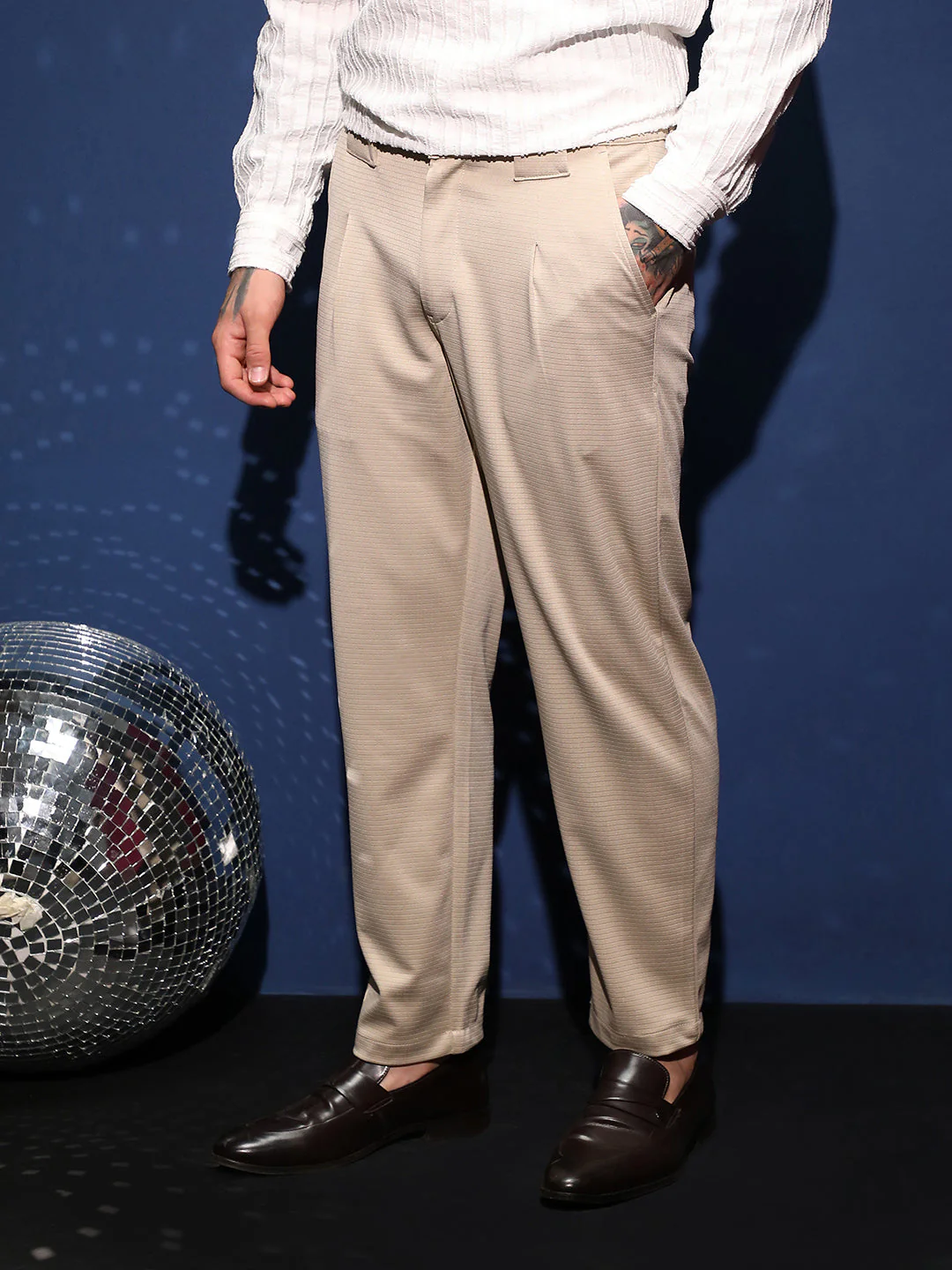 Waffle Chino Trousers - Image 3