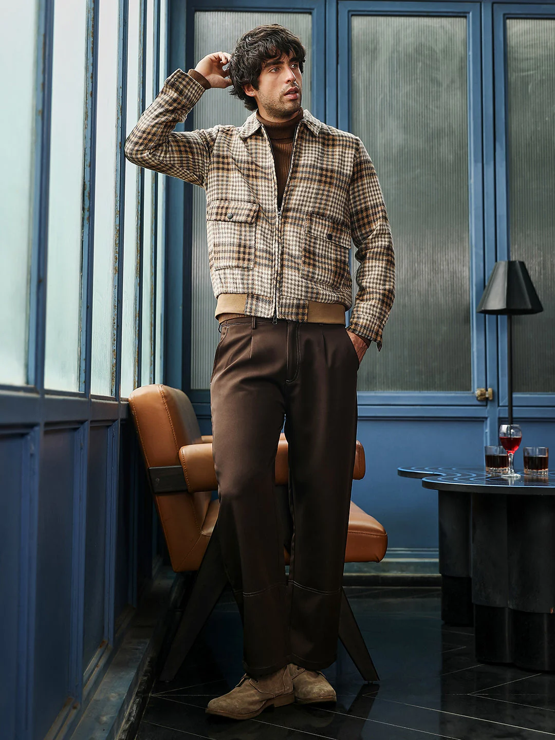 Zip-Front Plaid Jacket - Image 5