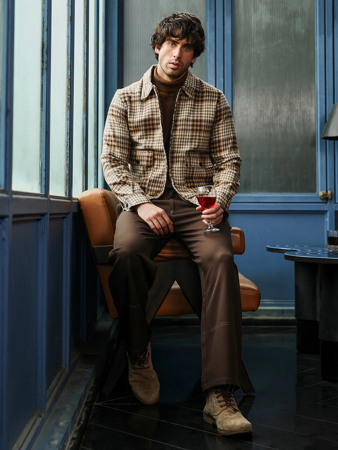 Zip-Front Plaid Jacket - Image 6
