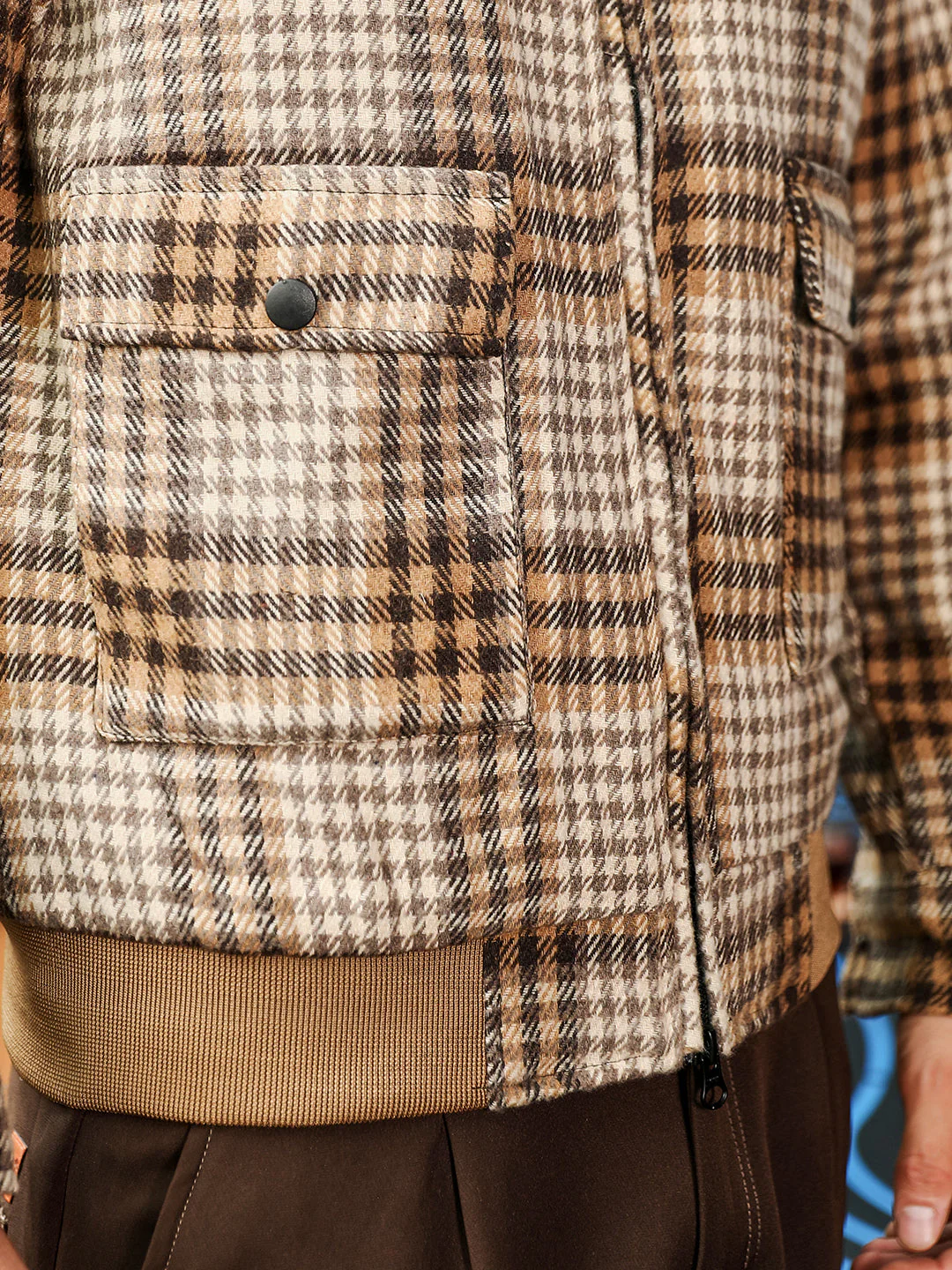 Zip-Front Plaid Jacket - Image 8