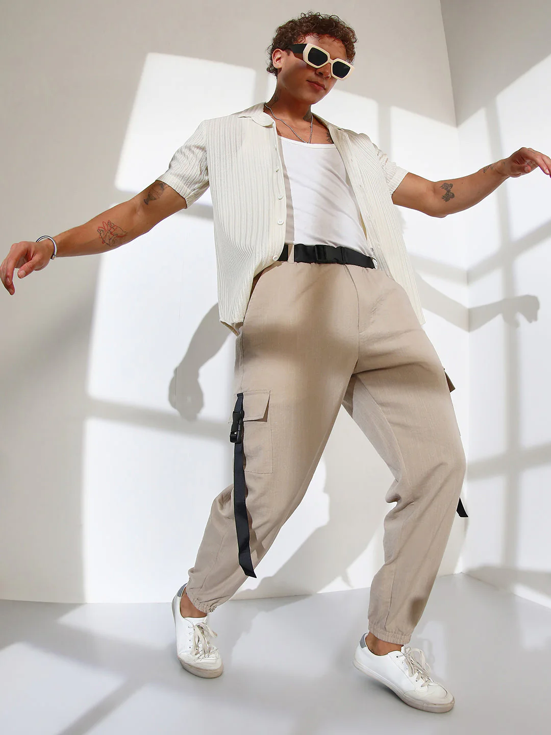 Lightweight - Cuffed Utility Trousers - Image 6