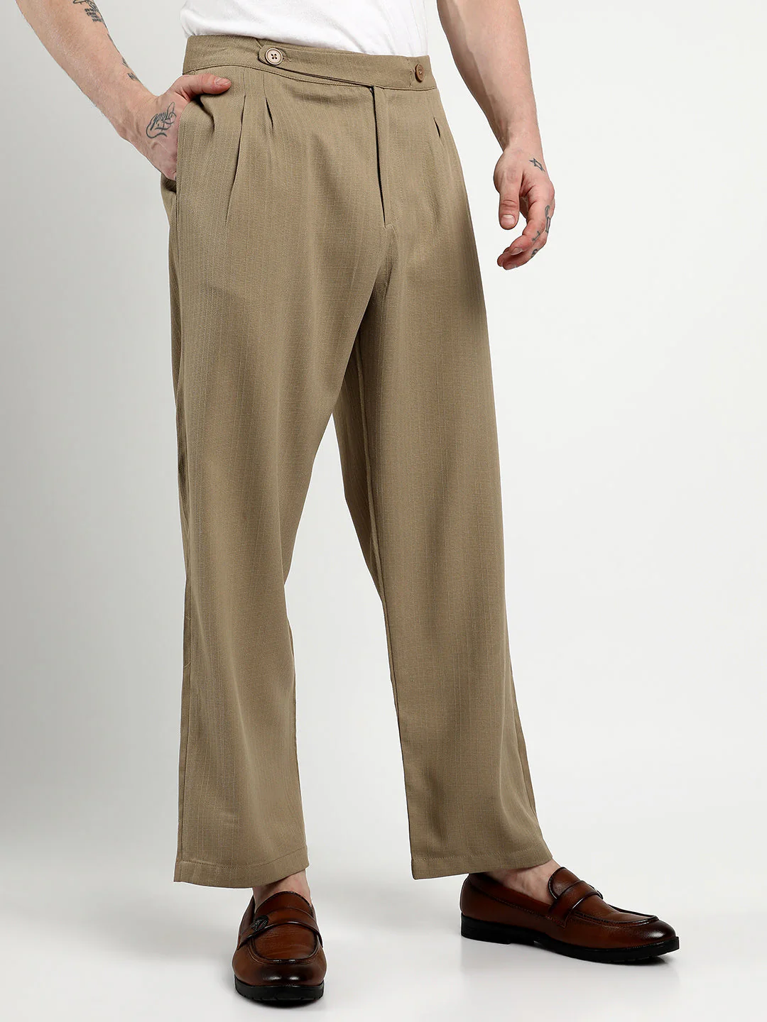 Lightweight - Tailored Linen-Blend Trousers - Image 3