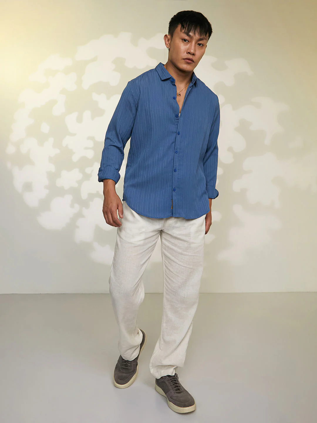 Self-Design Striped Shirt - Image 5