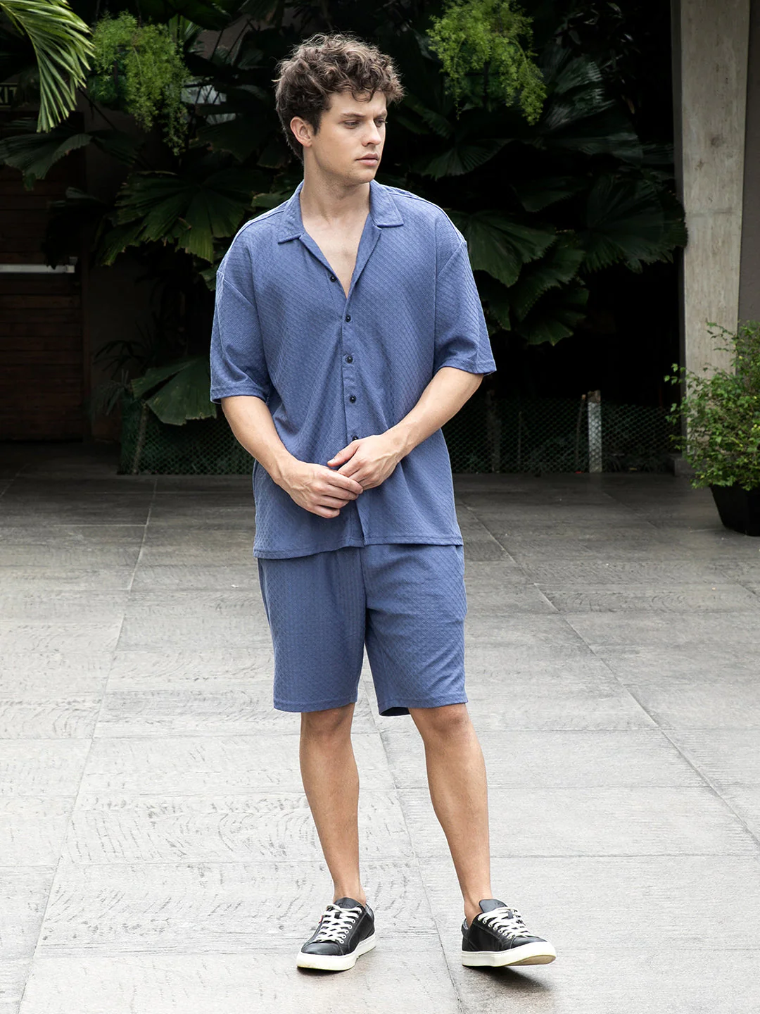 Trellis-Textured Relaxed Co-Ord Set - Image 5