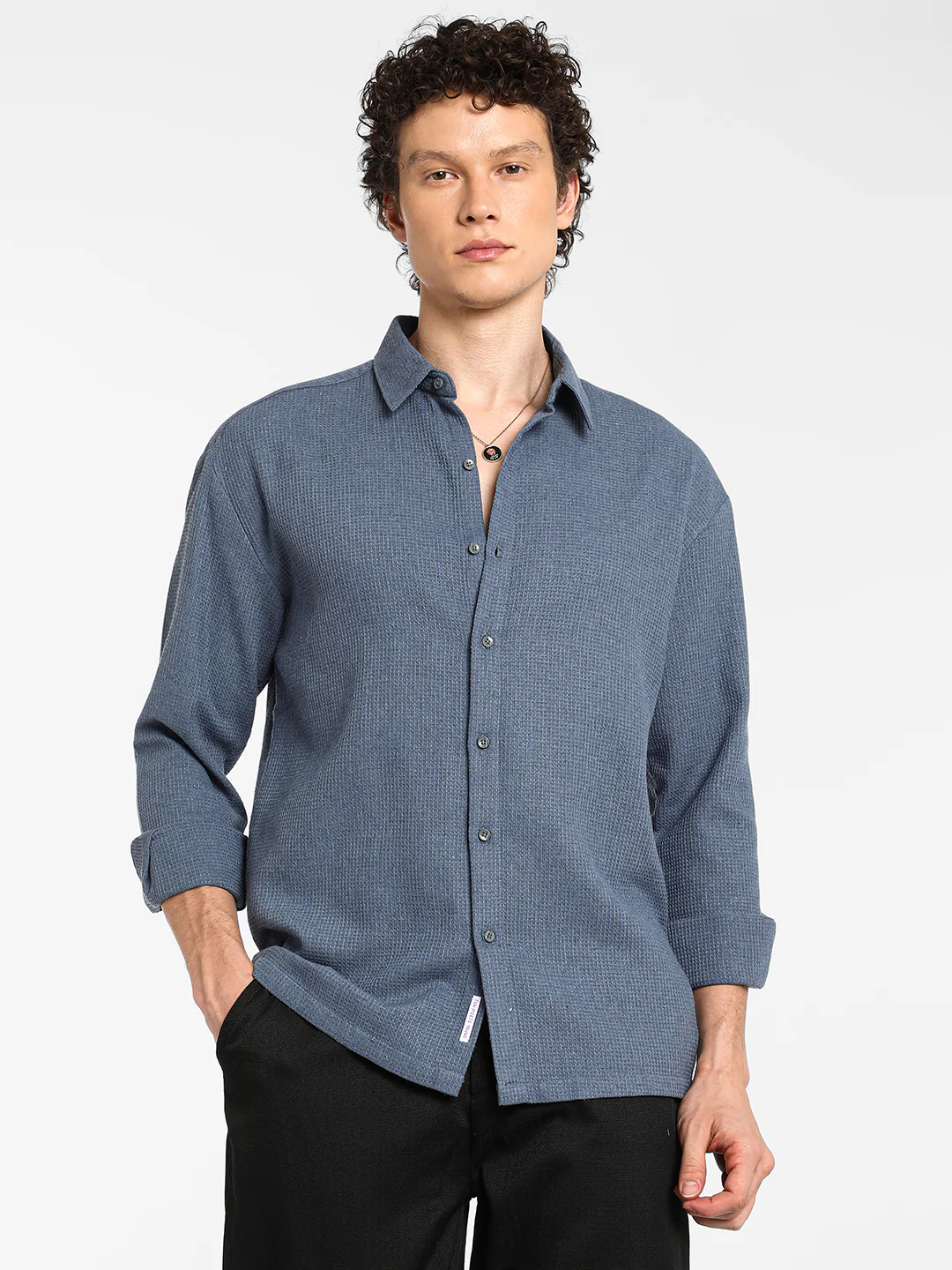 Waffle-Knit Shirt - Image 10
