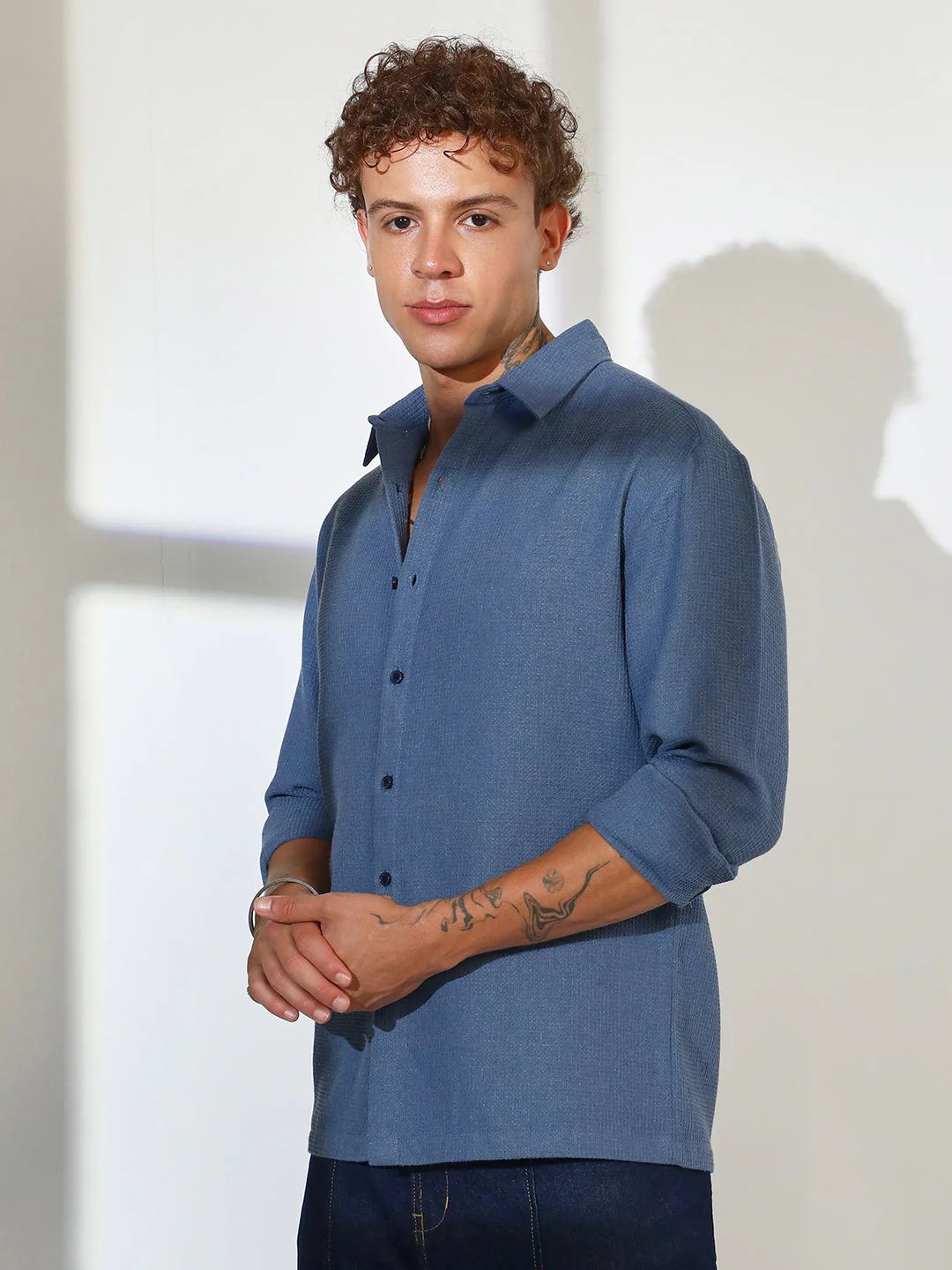 Waffle-Knit Shirt - Image 3