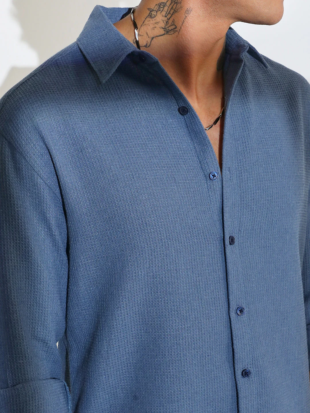 Waffle-Knit Shirt - Image 7