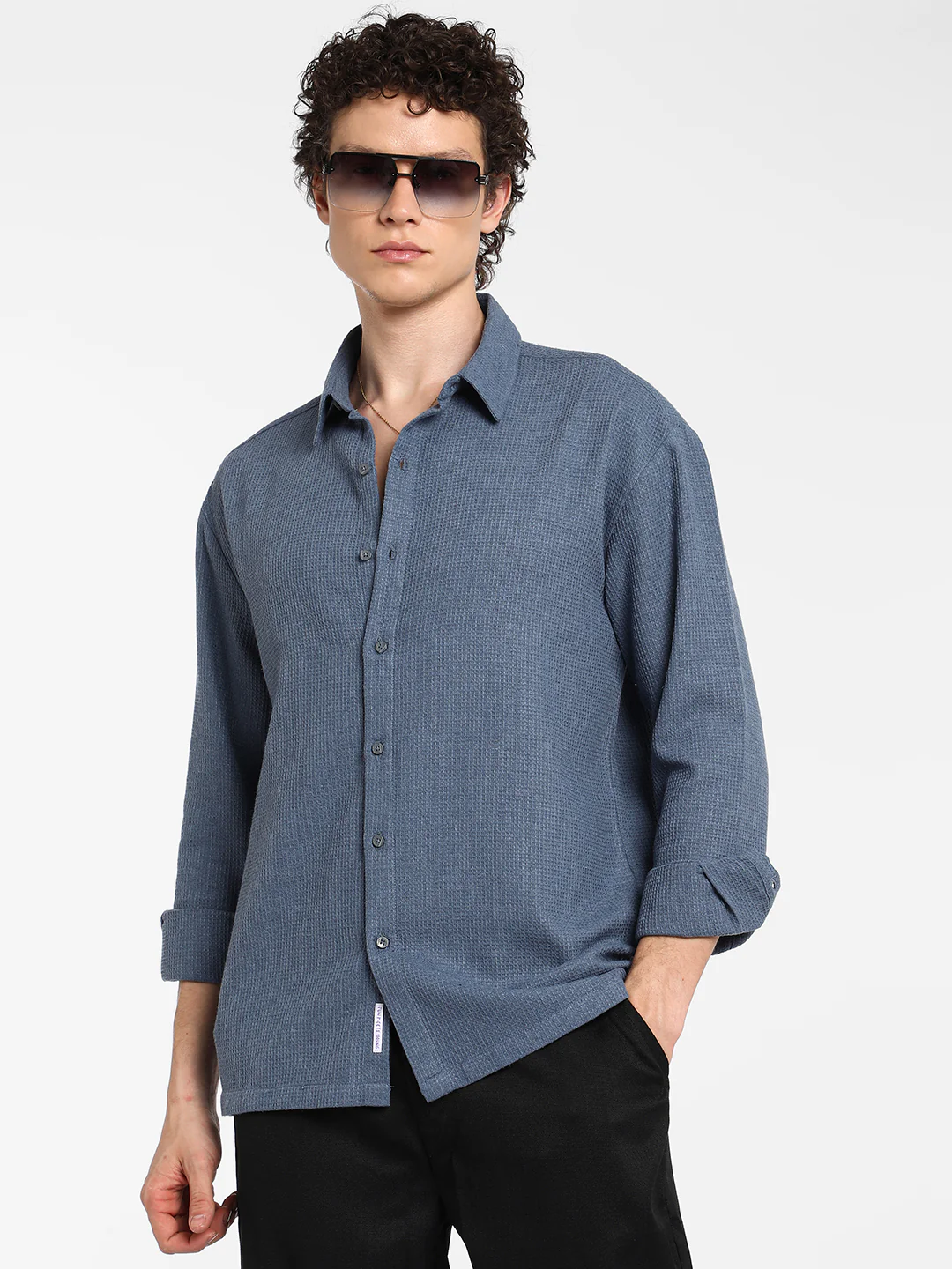 Waffle-Knit Shirt - Image 9