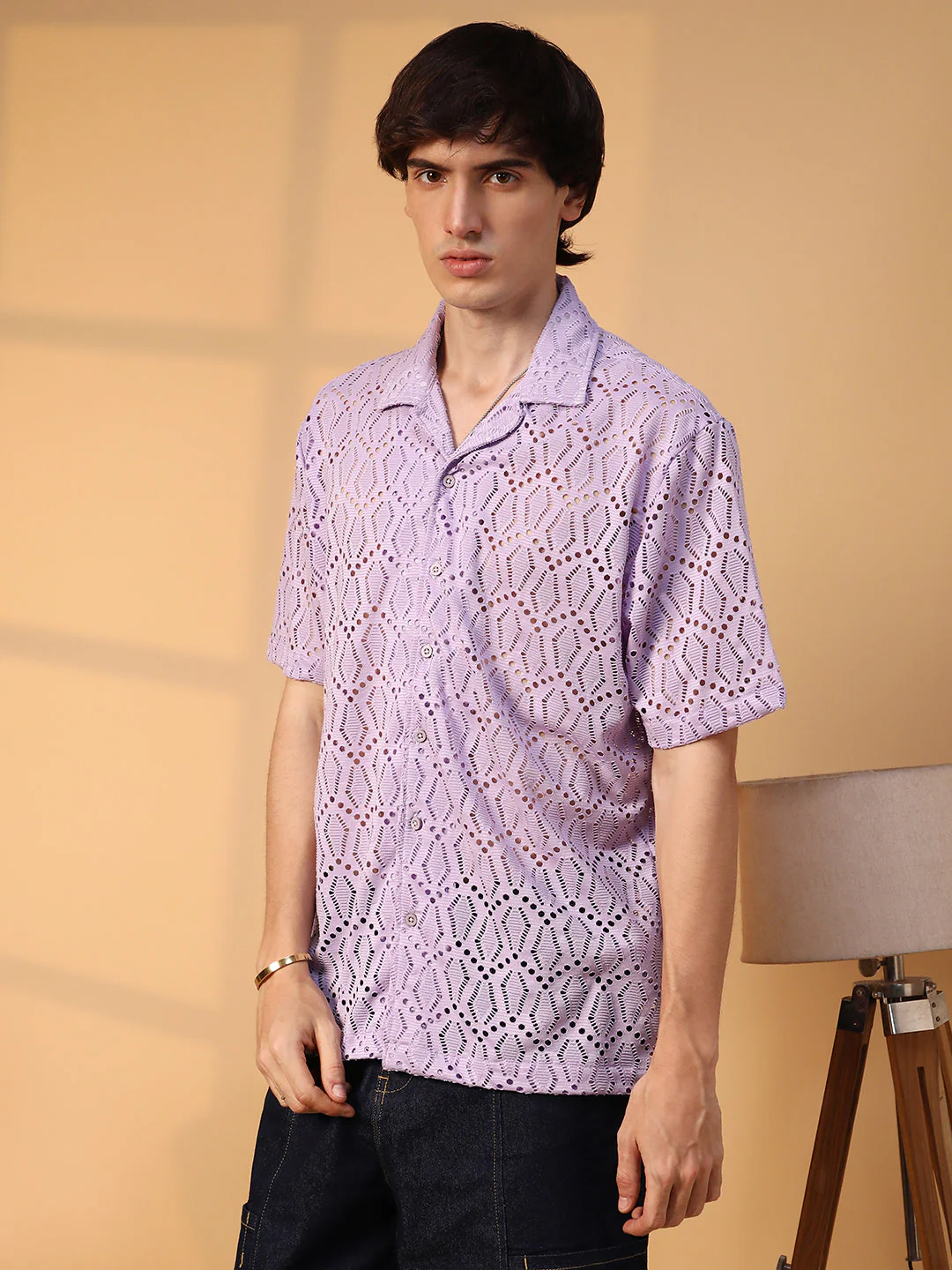 Boho Knit Oversized Shirt - Image 3