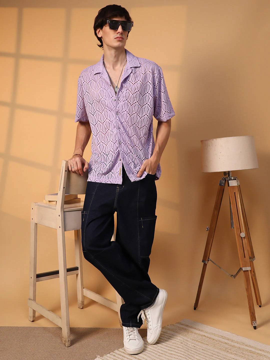 Boho Knit Oversized Shirt - Image 6