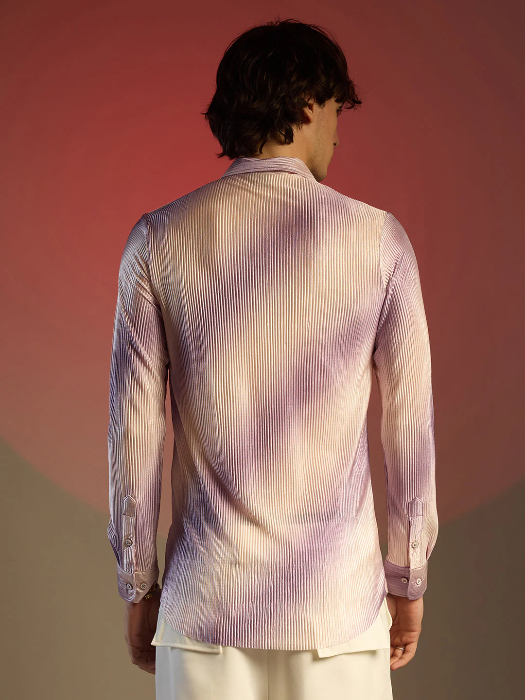 Ombre-Pleated Shirt - Image 4