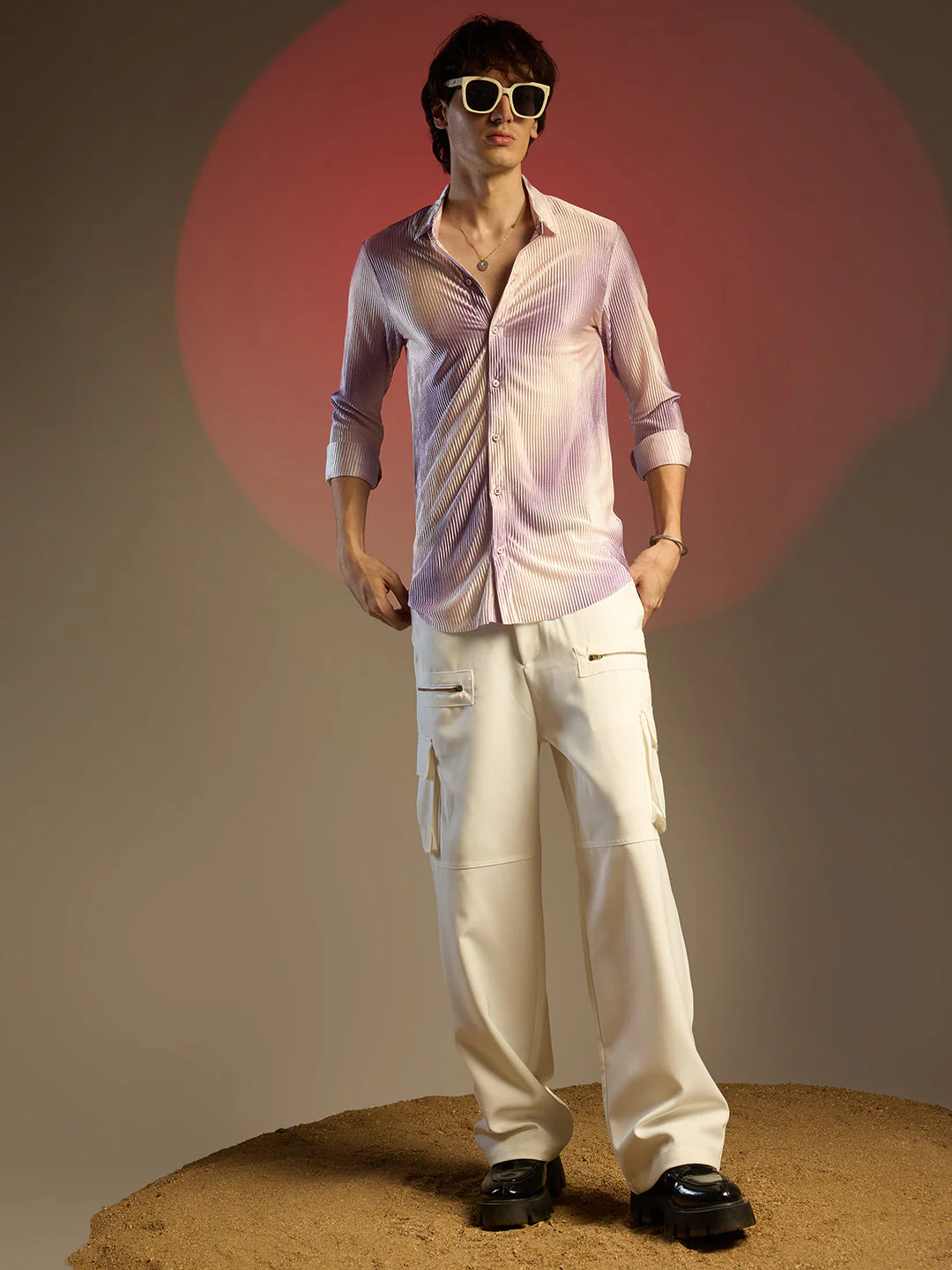 Ombre-Pleated Shirt - Image 6