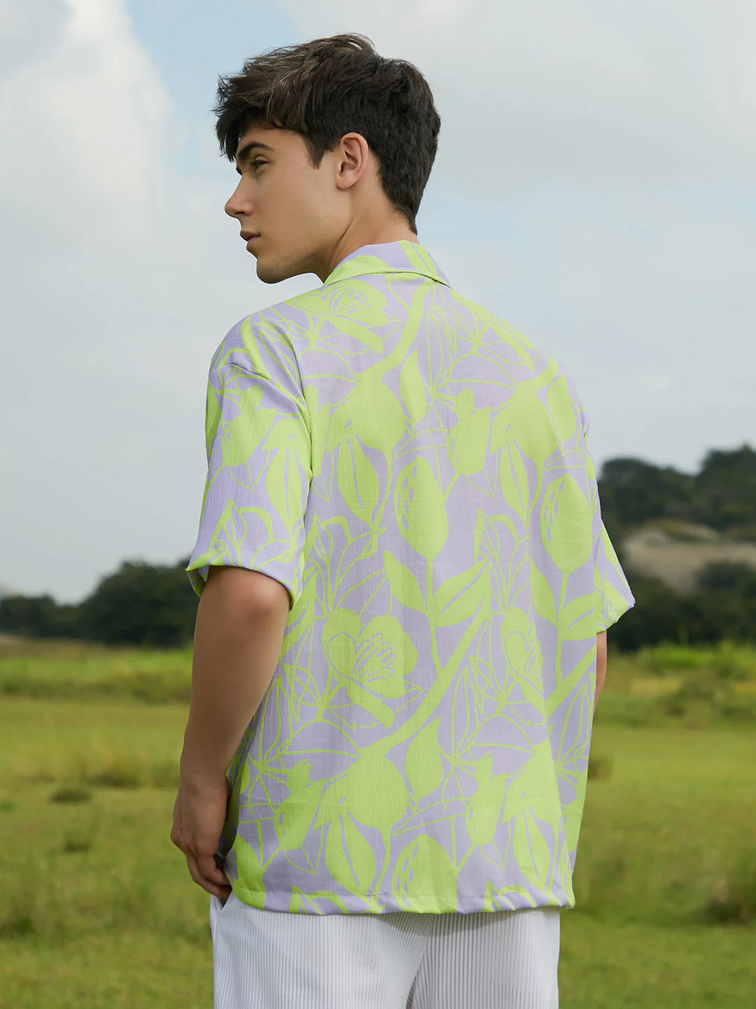 Citrus Botanic Oversized Shirt - Image 4