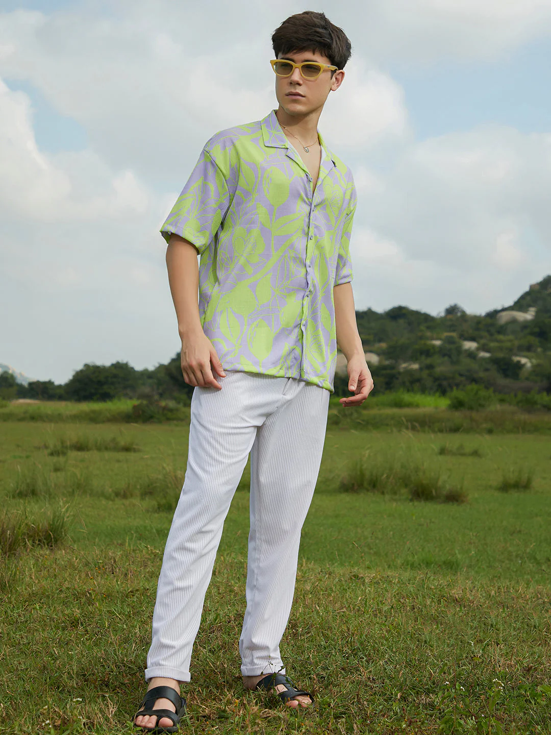 Citrus Botanic Oversized Shirt - Image 6