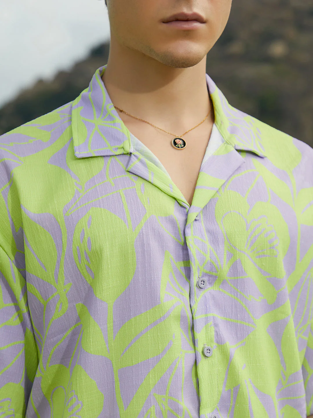 Citrus Botanic Oversized Shirt - Image 7