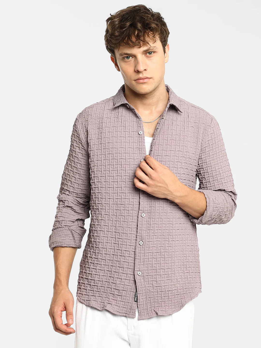 Textured Weave Shirt - Image 10