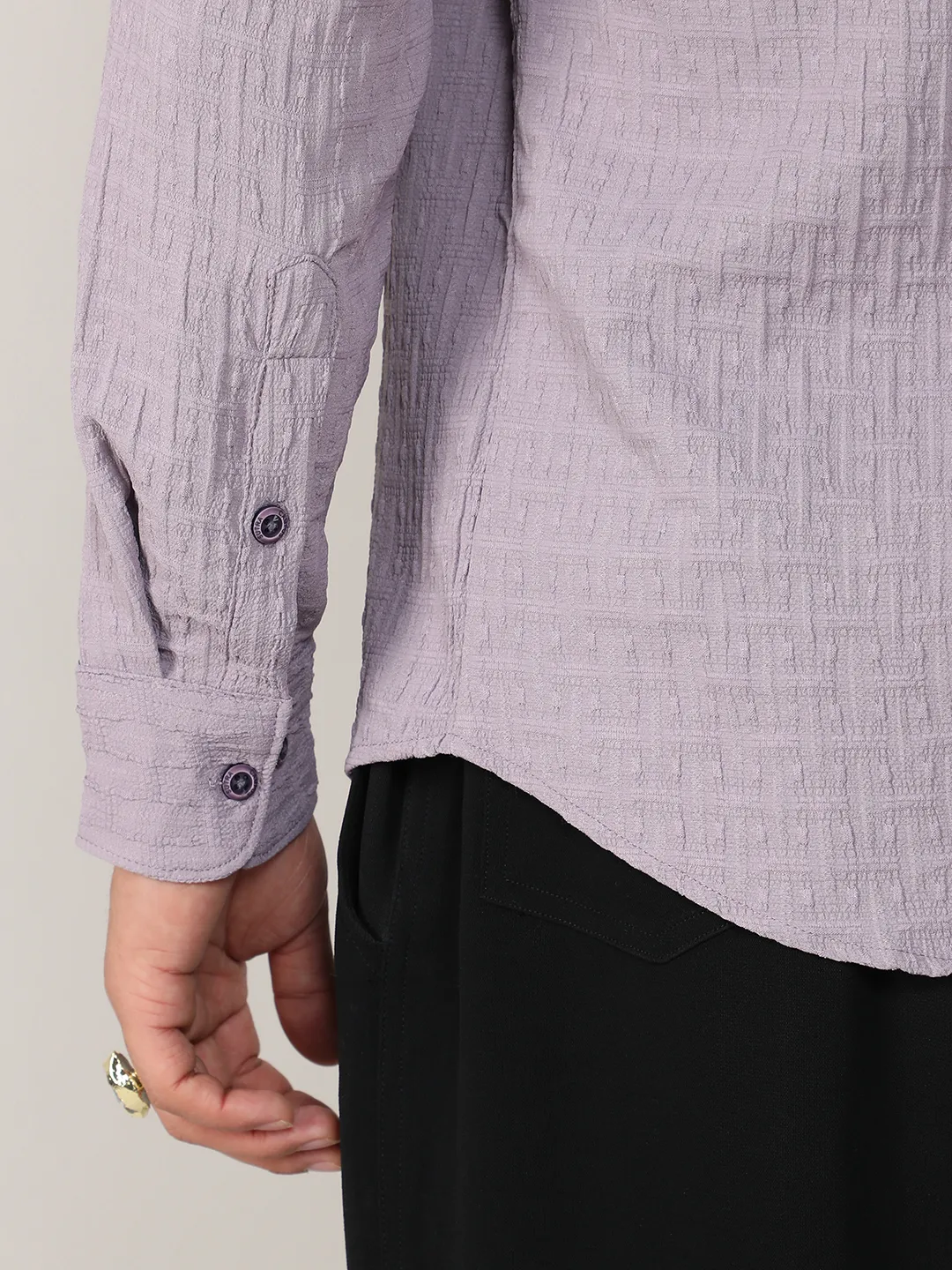 Textured Weave Shirt - Image 8