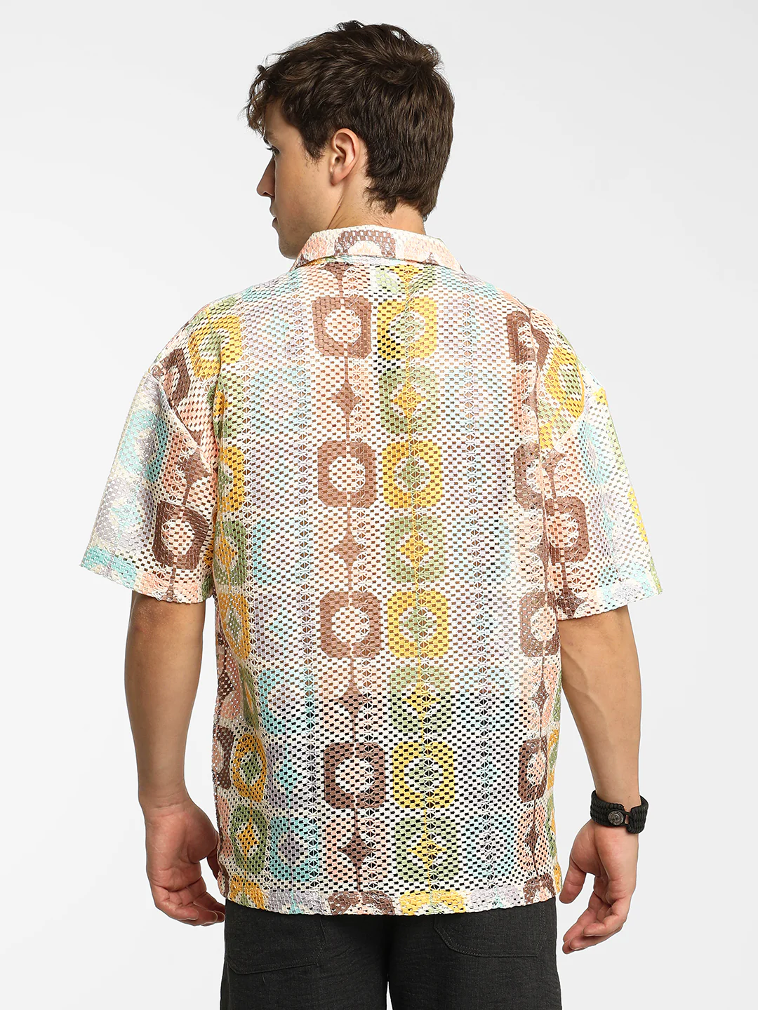 Geometric Block Oversized Shirt - Image 14