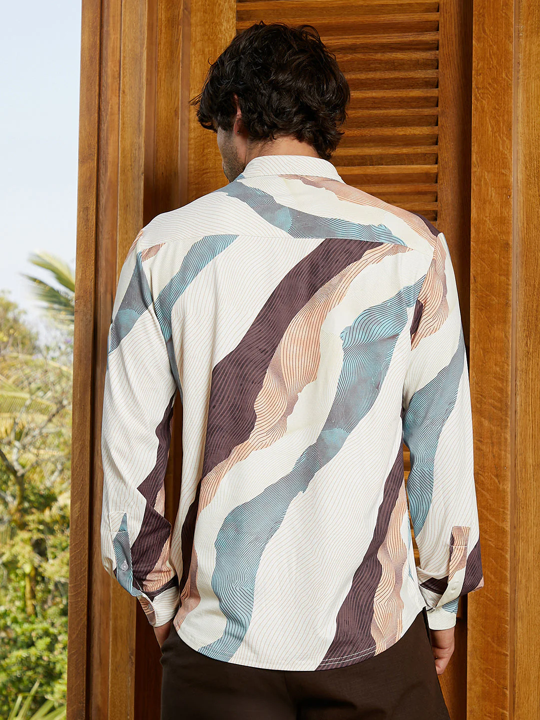 Abstract-Topography Imprint Shirt - Image 4