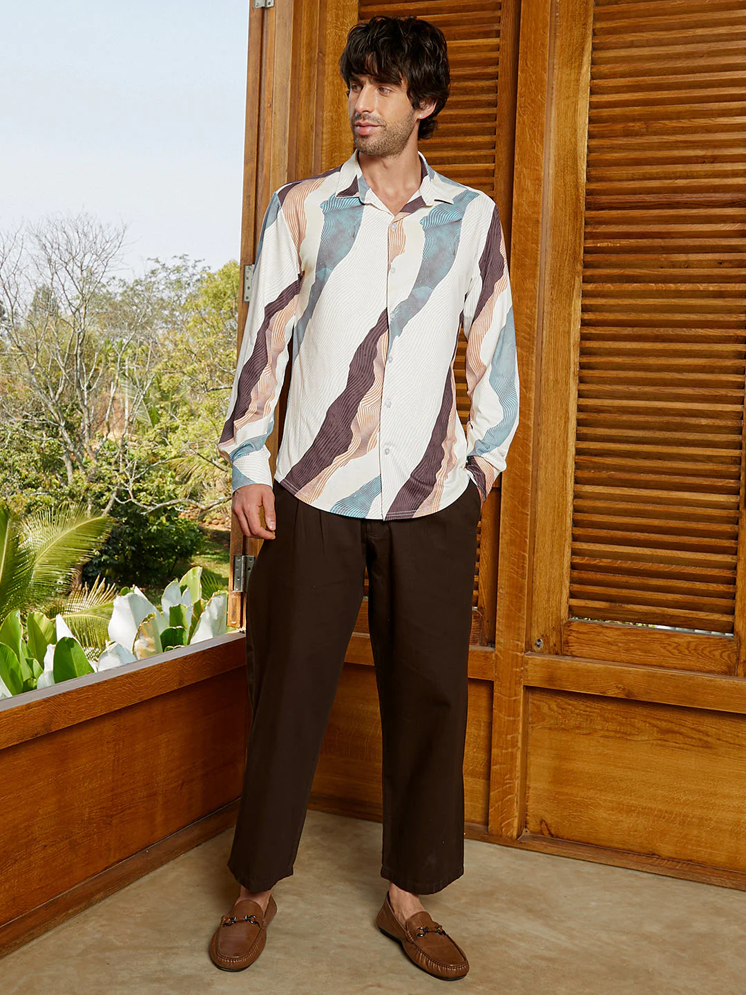 Abstract-Topography Imprint Shirt - Image 5