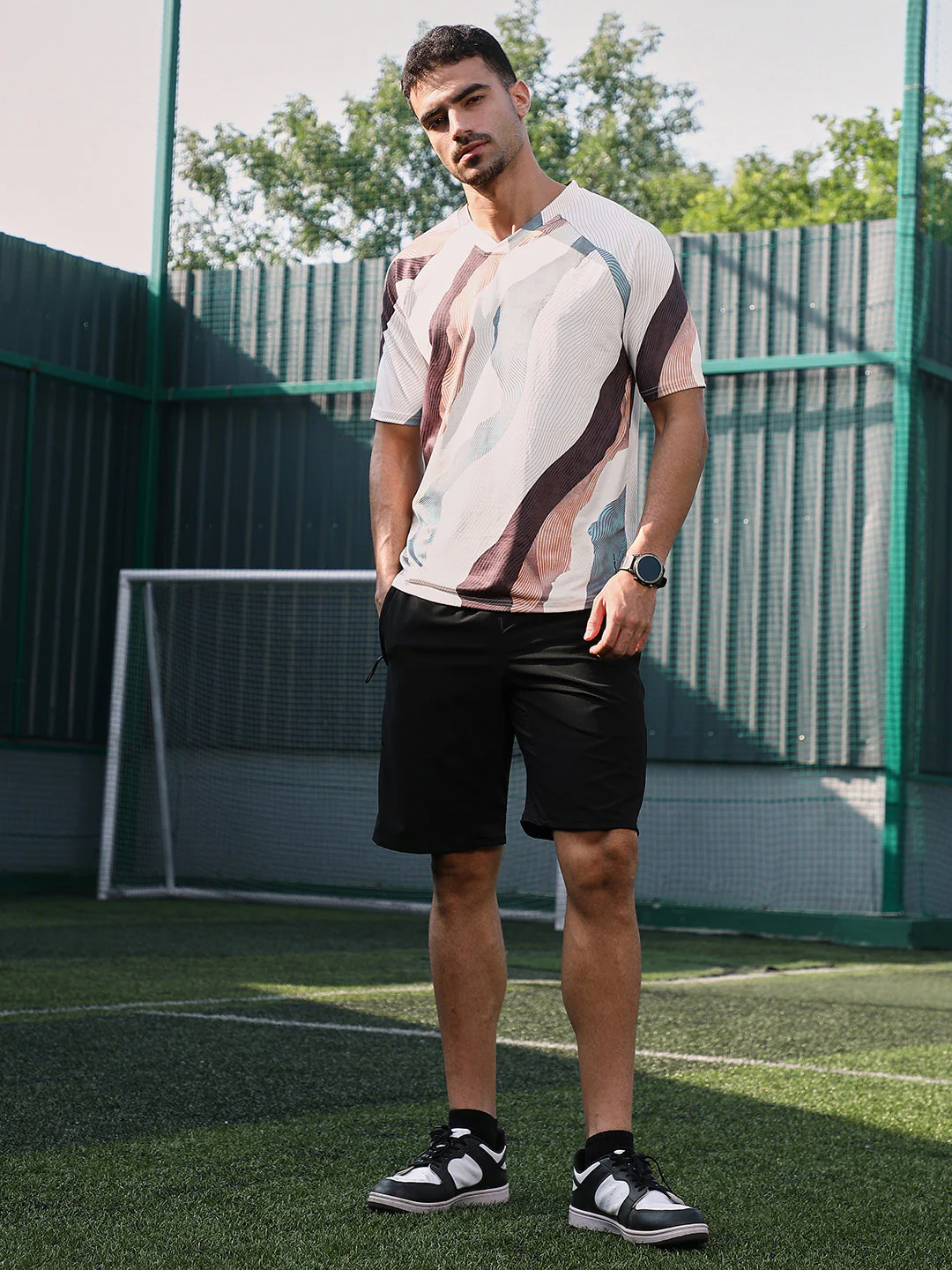 Abstract TopographyActivewear T-Shirt - Image 5
